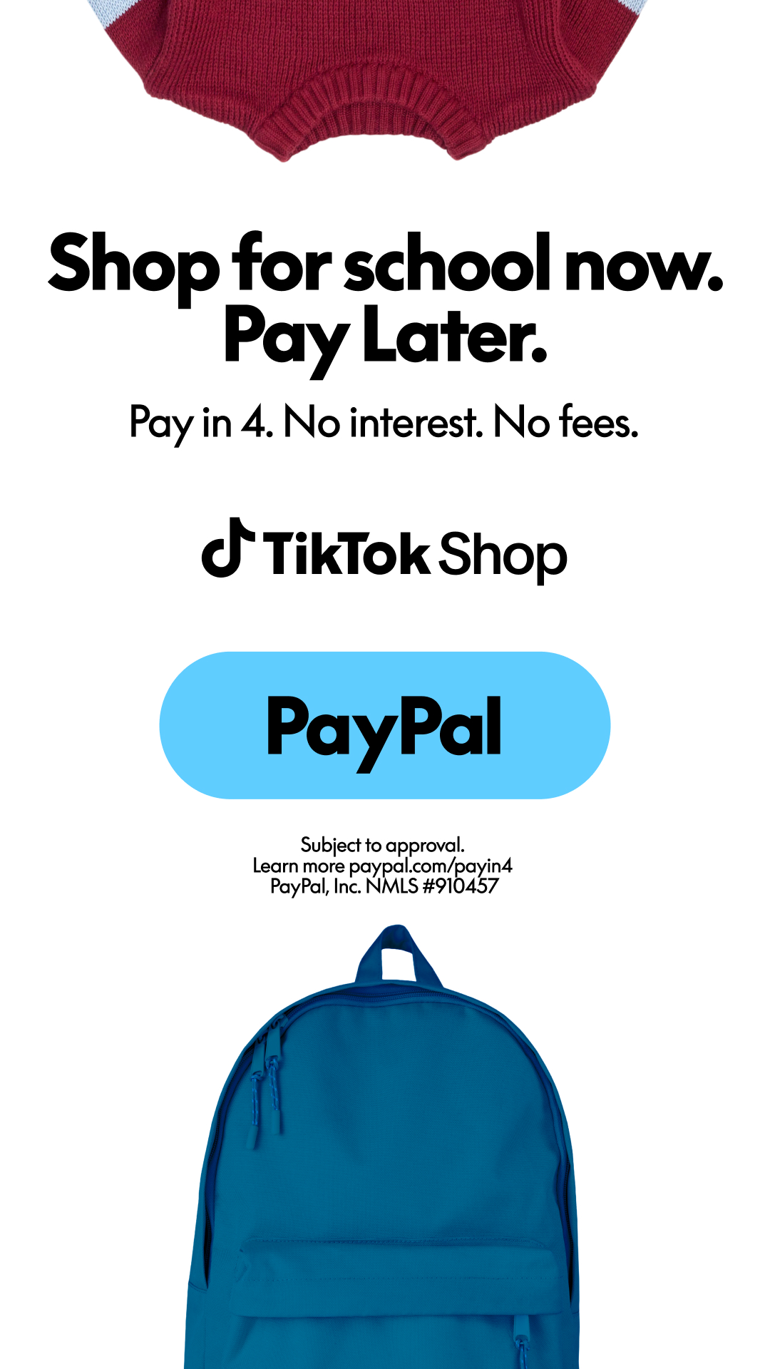 PayPal Facebook ad
