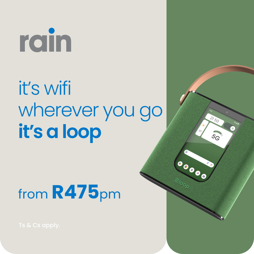 rain South Africa Facebook ad: it's a loop