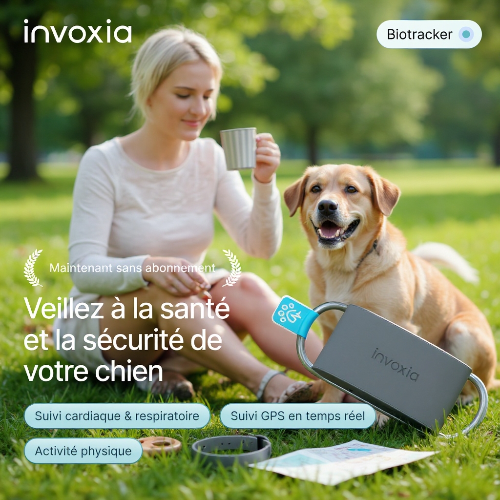 Invoxia Biotrackers France Facebook ad
