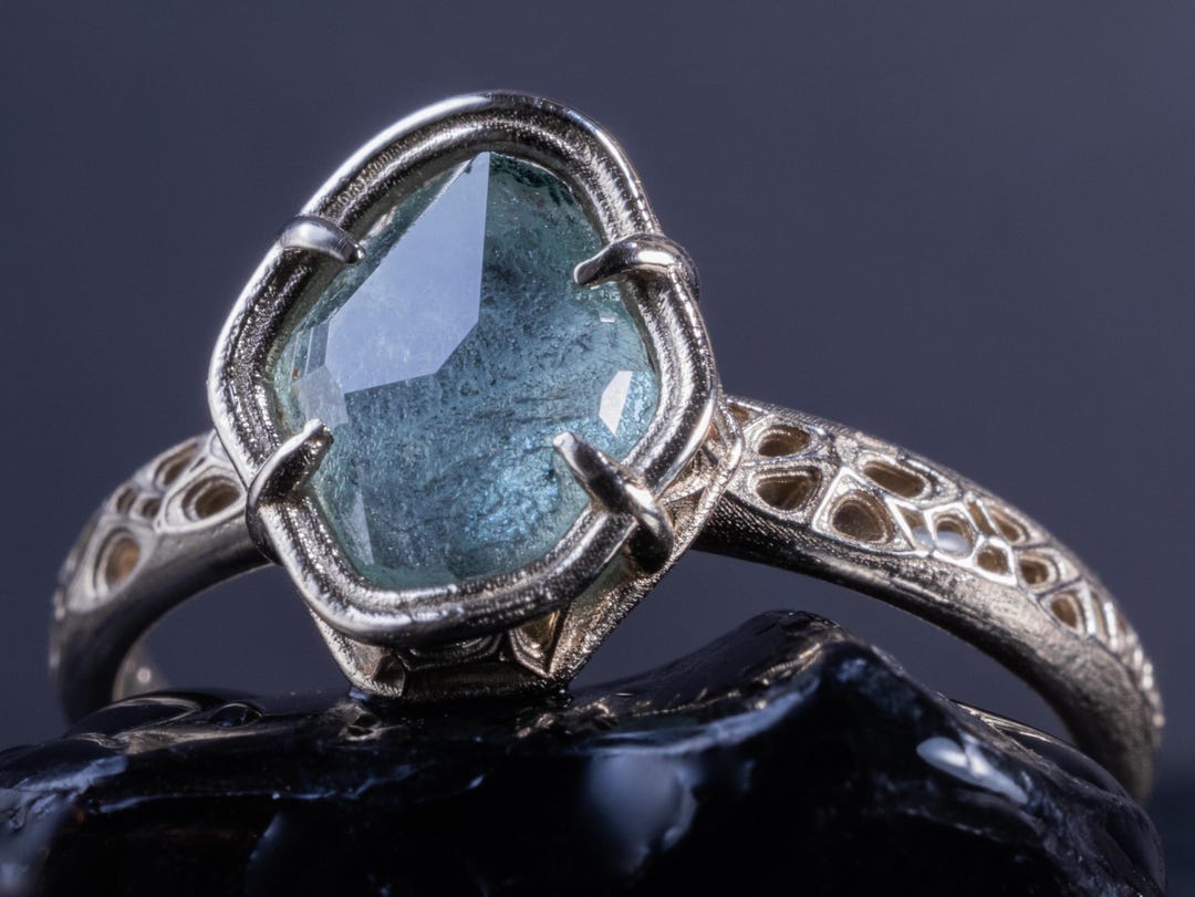 EnchantmentBydesign Facebook ad: Unheated Montana Sapphire Ring | Hand Cut Sapphire | 14k…