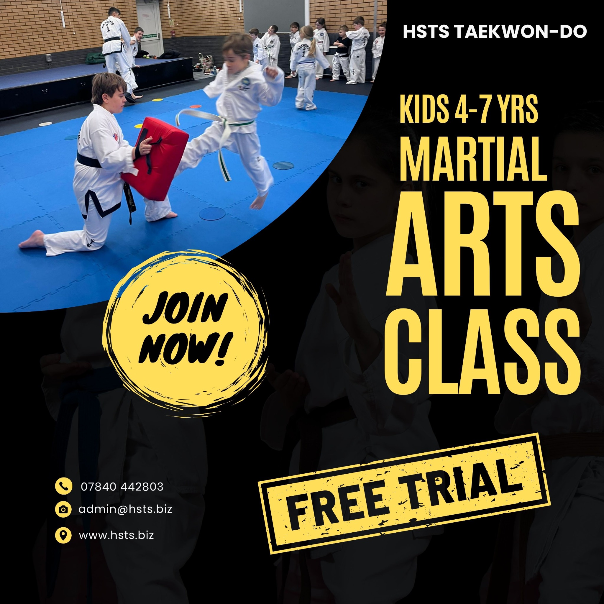 HSTS Taekwon-Do Facebook ad: Martial Arts for 4-7yrs