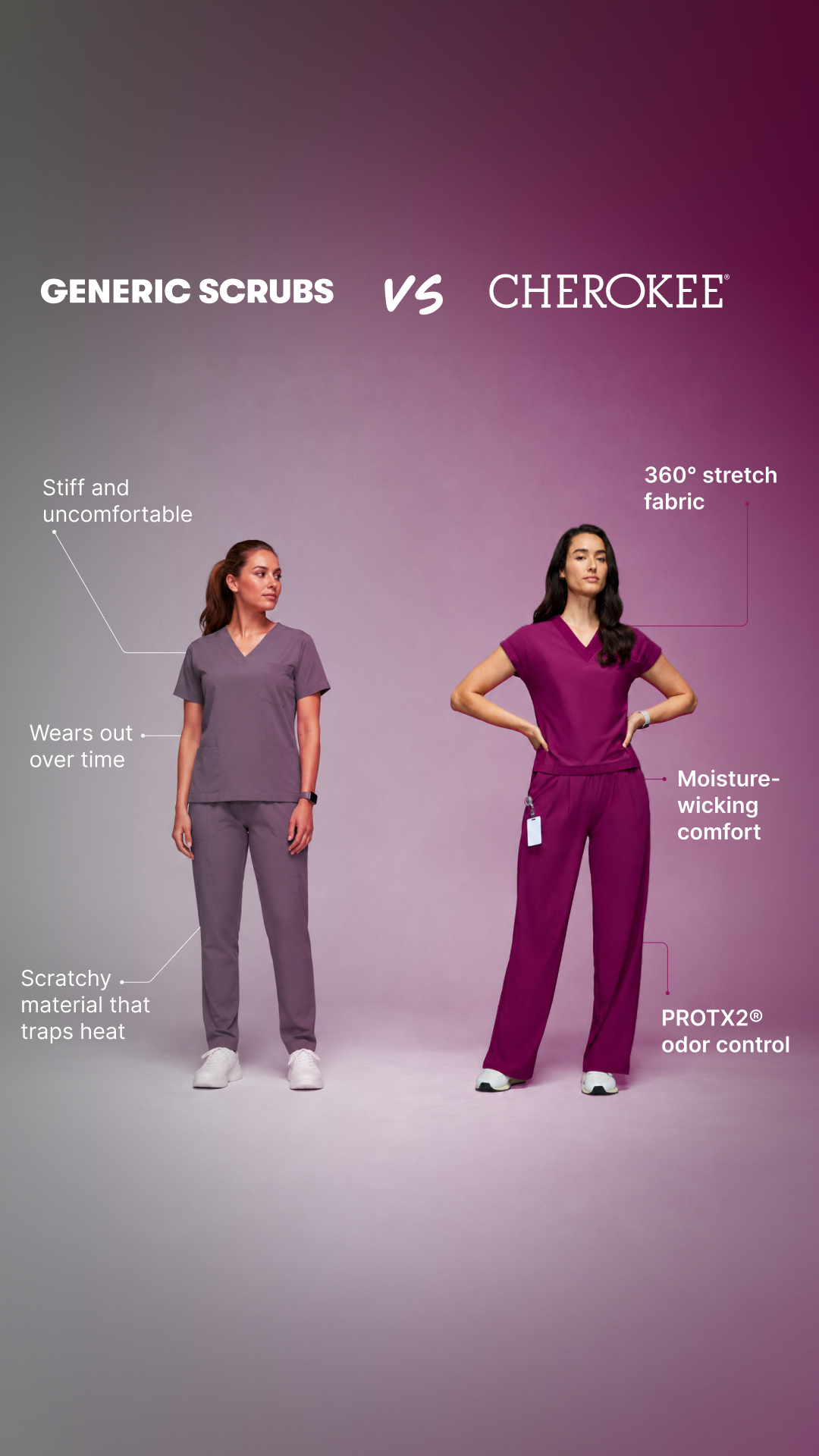 Cherokee Uniforms Facebook ad