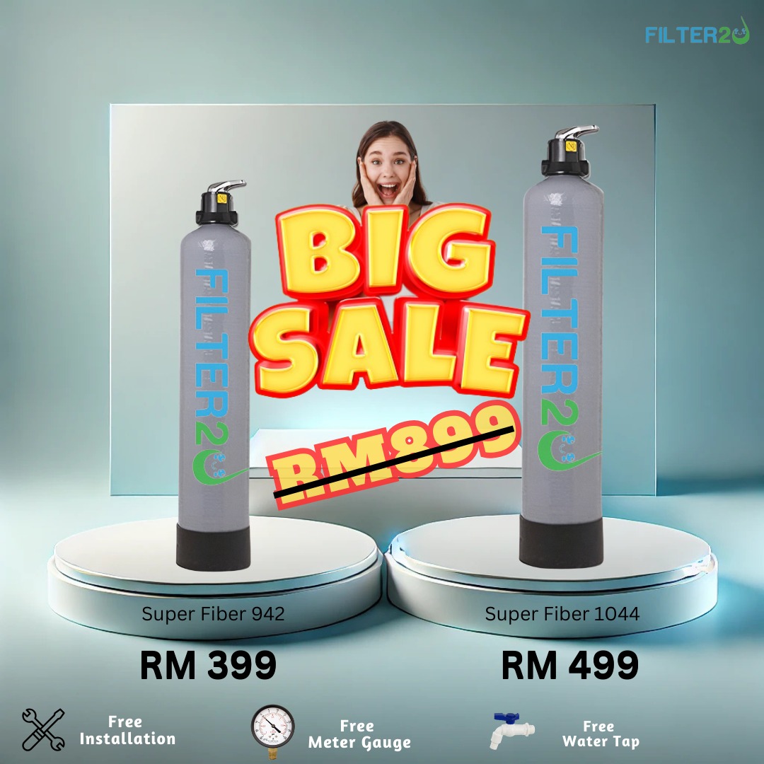 Filter2U Water Filter Shop Malaysia Facebook ad: 全屋净水,限时疯抢!家人 ,你准备好了吗?