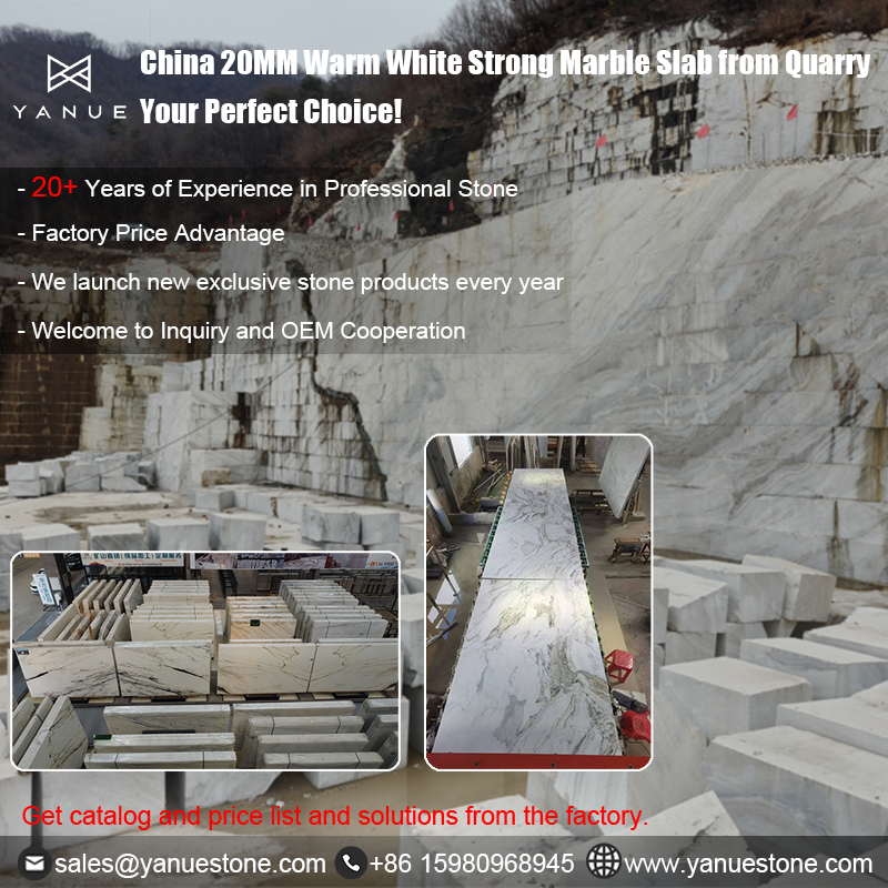 Yanuestone Facebook ad: 20+ Years Supplying Premium Marble Slabs