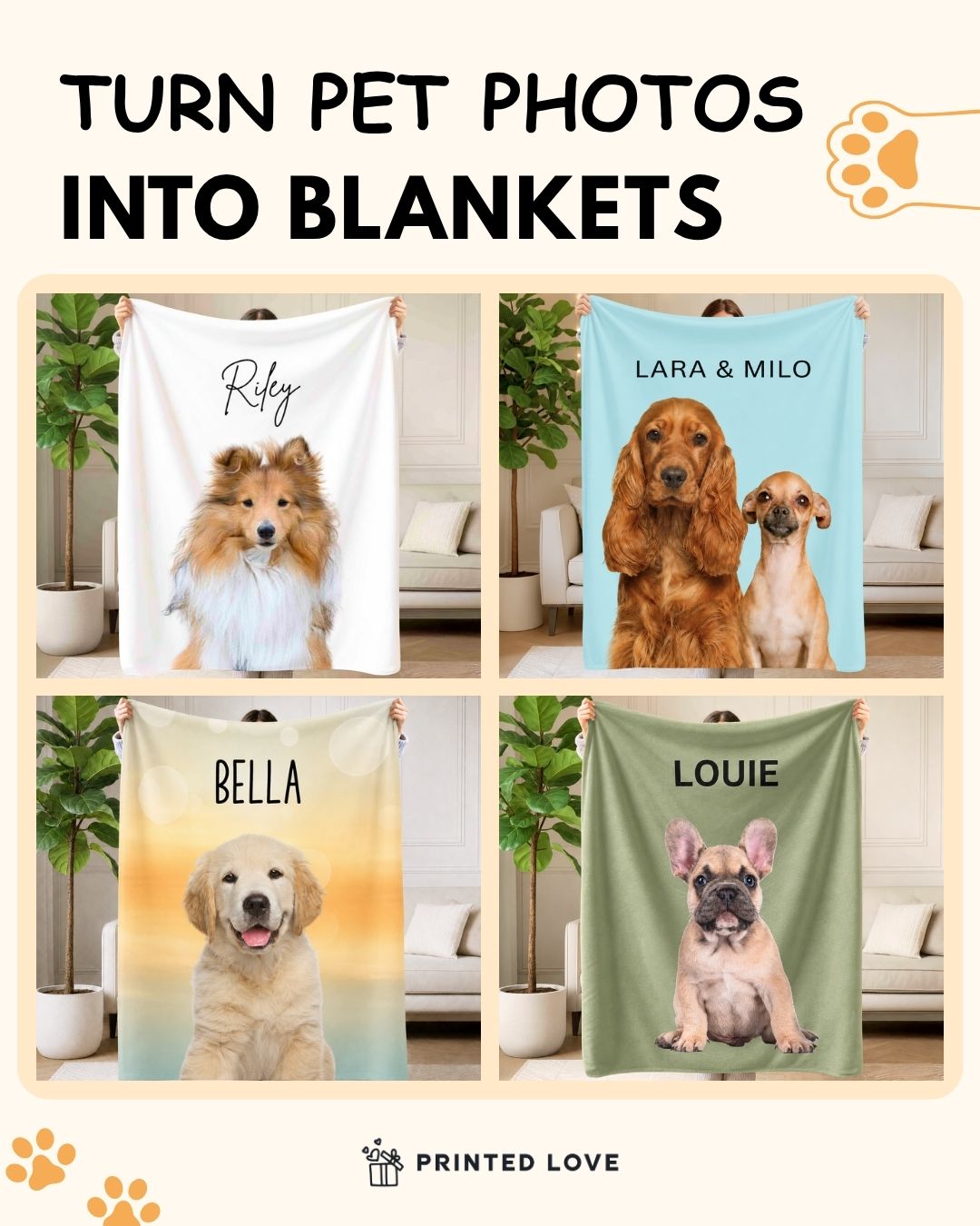 Printed Love Gifts Facebook ad: They’ll Love You For This