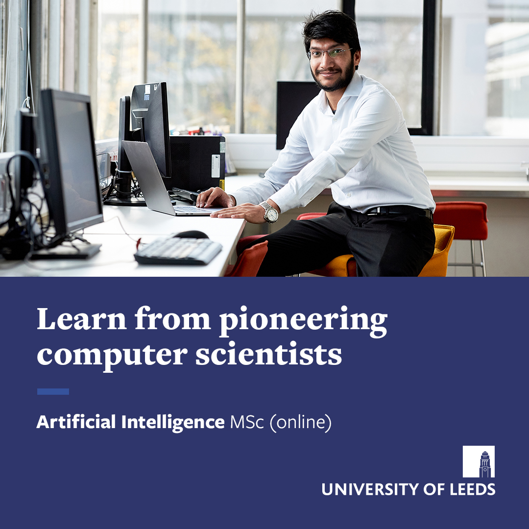 University of Leeds Facebook ad: Artificial Intelligence MSc (online)