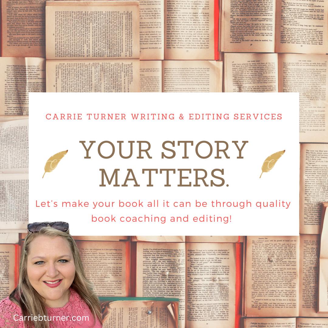 Carrie Turner Writing & Editing Services Facebook ad