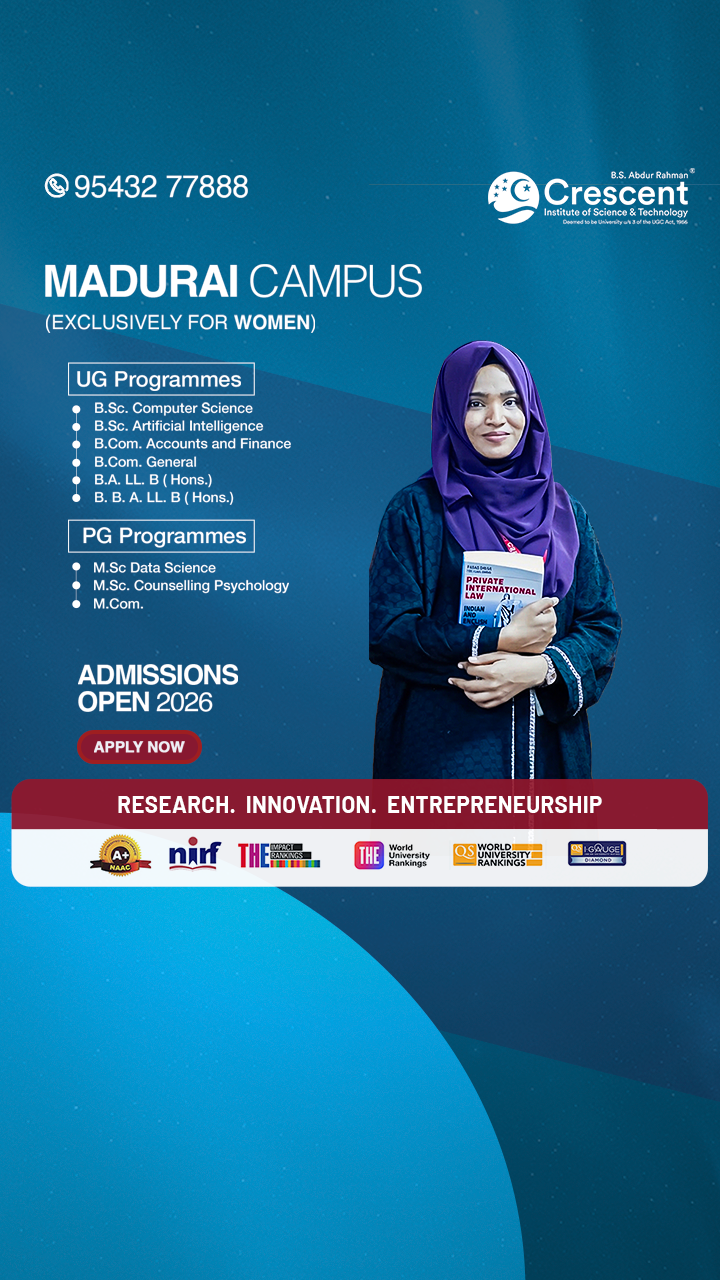 BSA Crescent Institute of Science and Technology Facebook ad