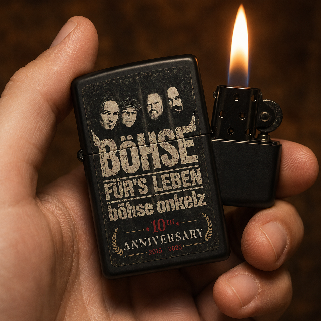 Rock Star Facebook ad: ONK 10 Jahre Albumjubiläum Zippo BO9Z - Dawntee