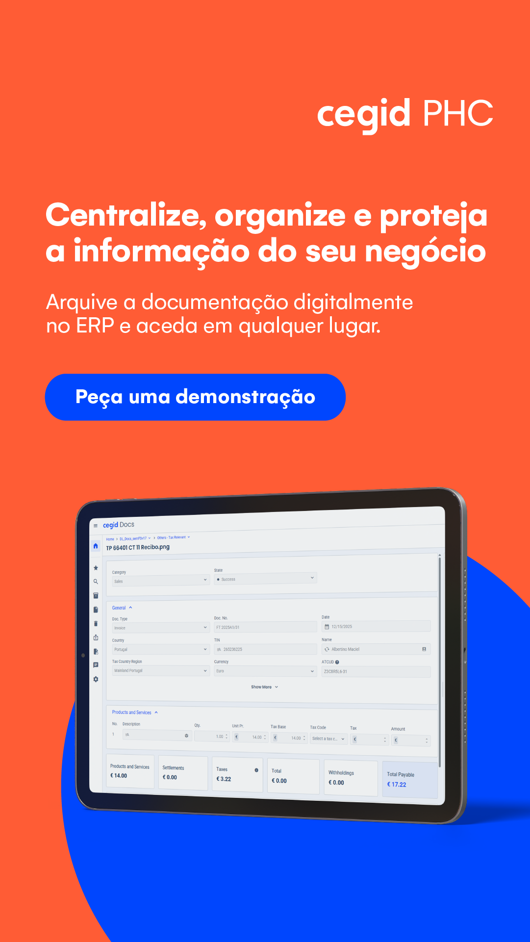 Cegid PHC Facebook ad