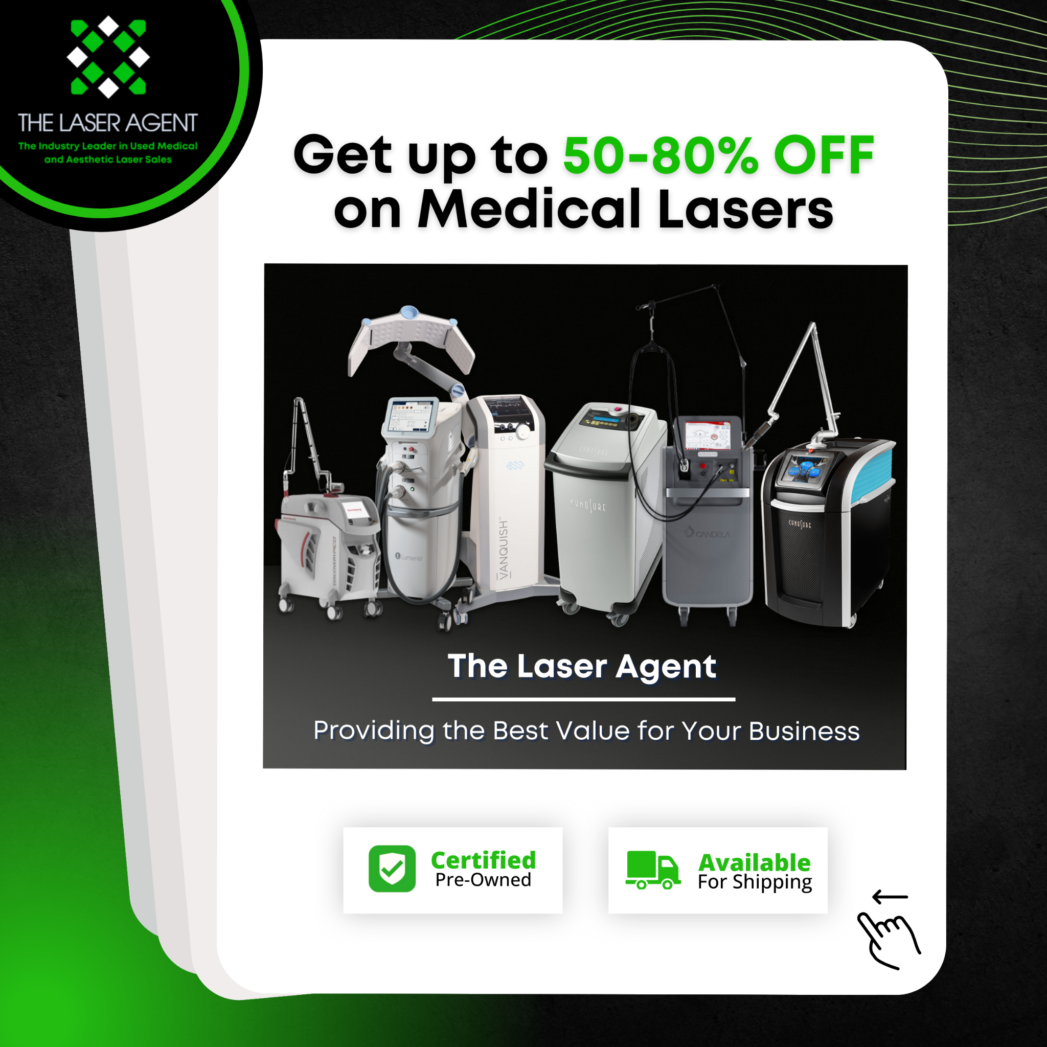The Laser Agent Facebook ad
