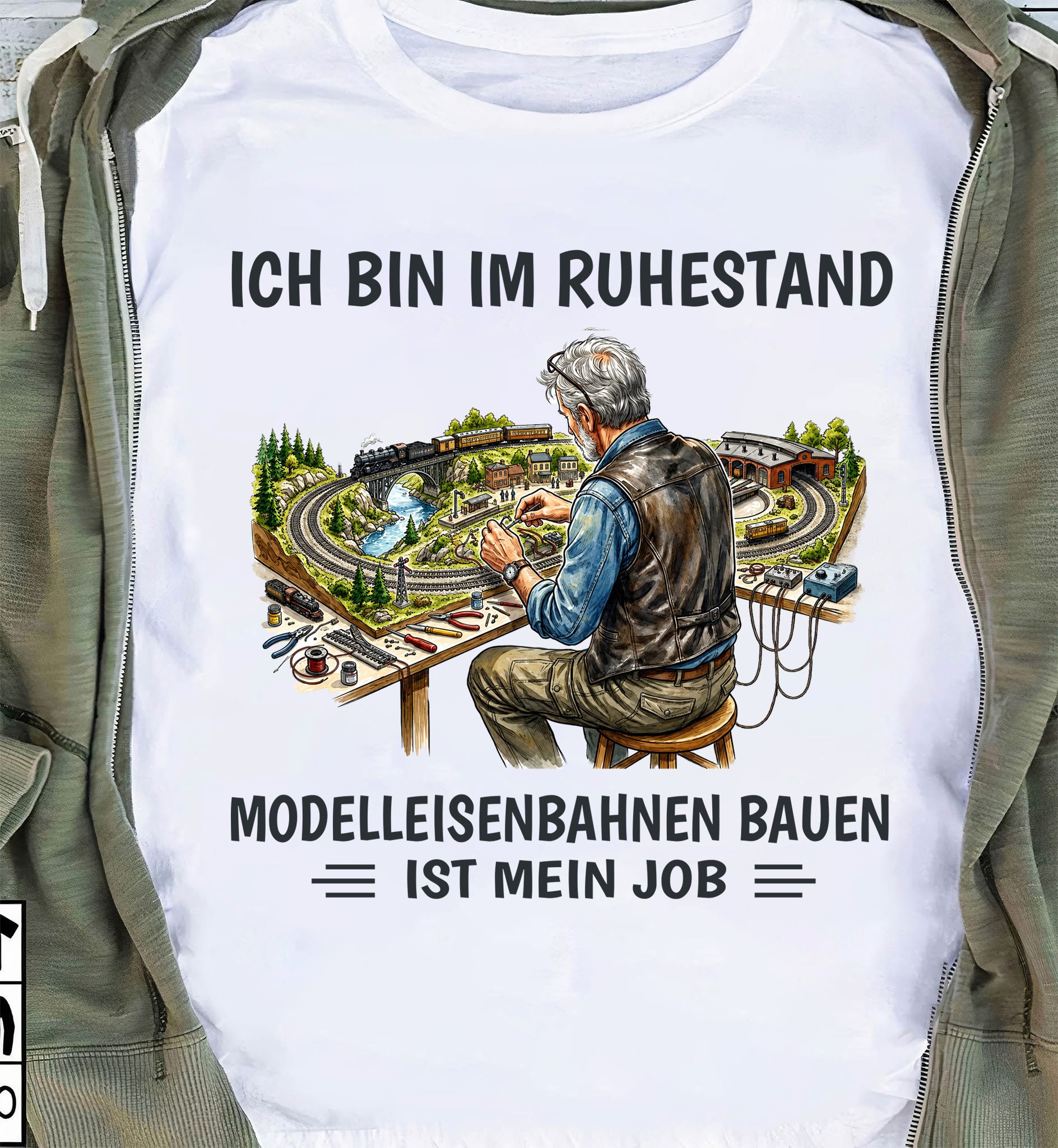 Pension Shirt Facebook ad: ICH BIN IM RUHESTAND!
