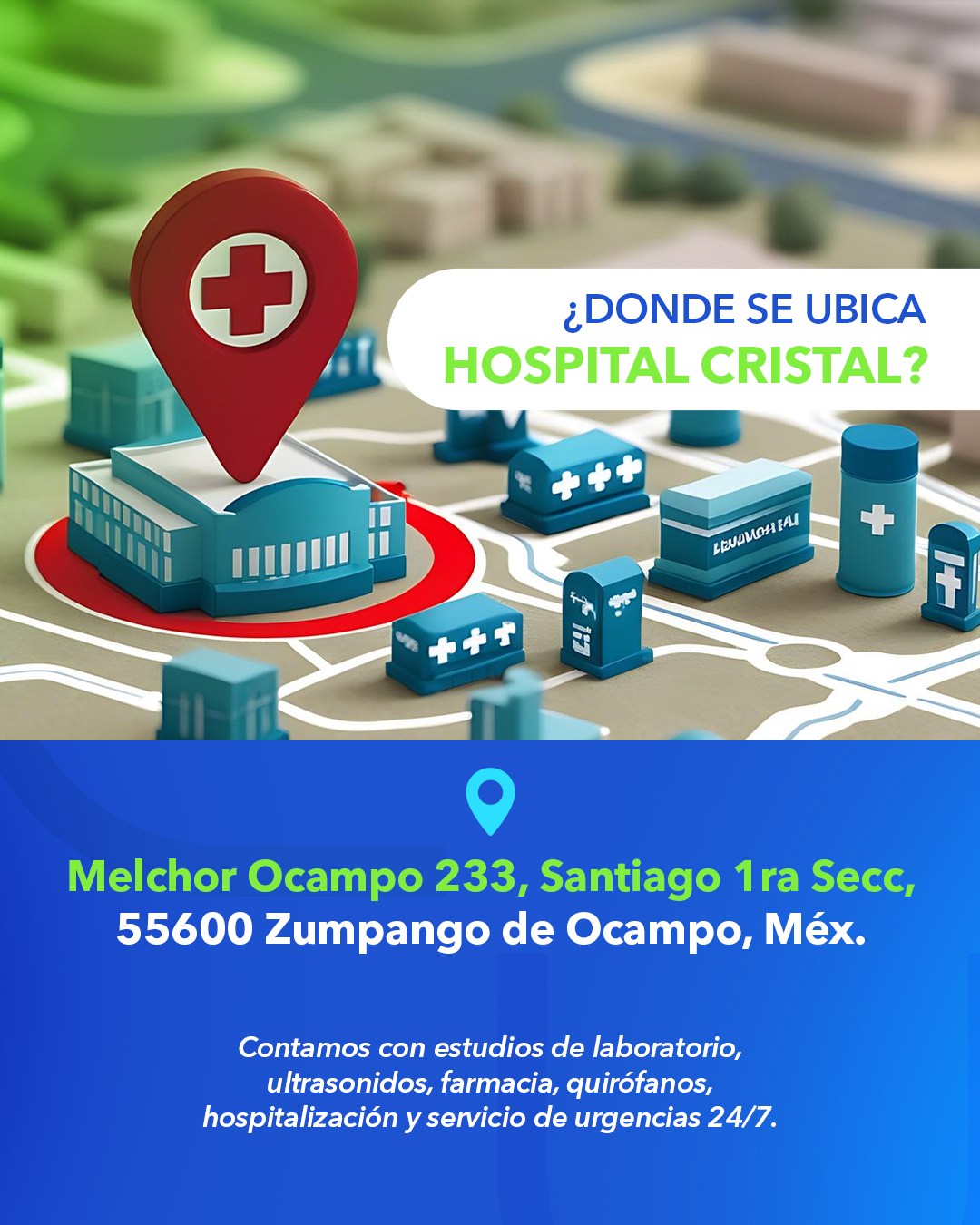 Hospital Cristal Facebook ad: Agendar consulta