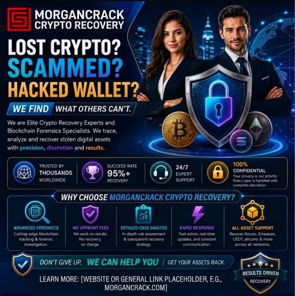 MorganCrack Crypto Recovery Facebook ad: Losing access to your crypto wallet can feel…