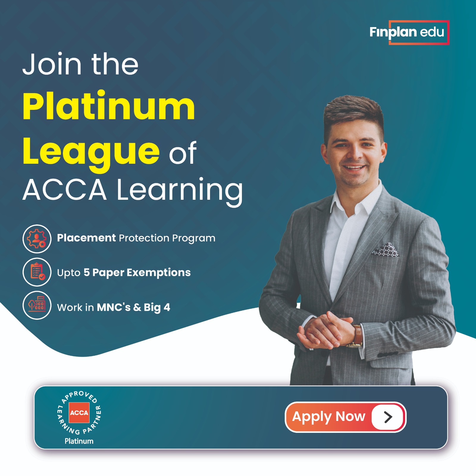 FinplanIndia Facebook ad: Start Your Global Finance Career Today
