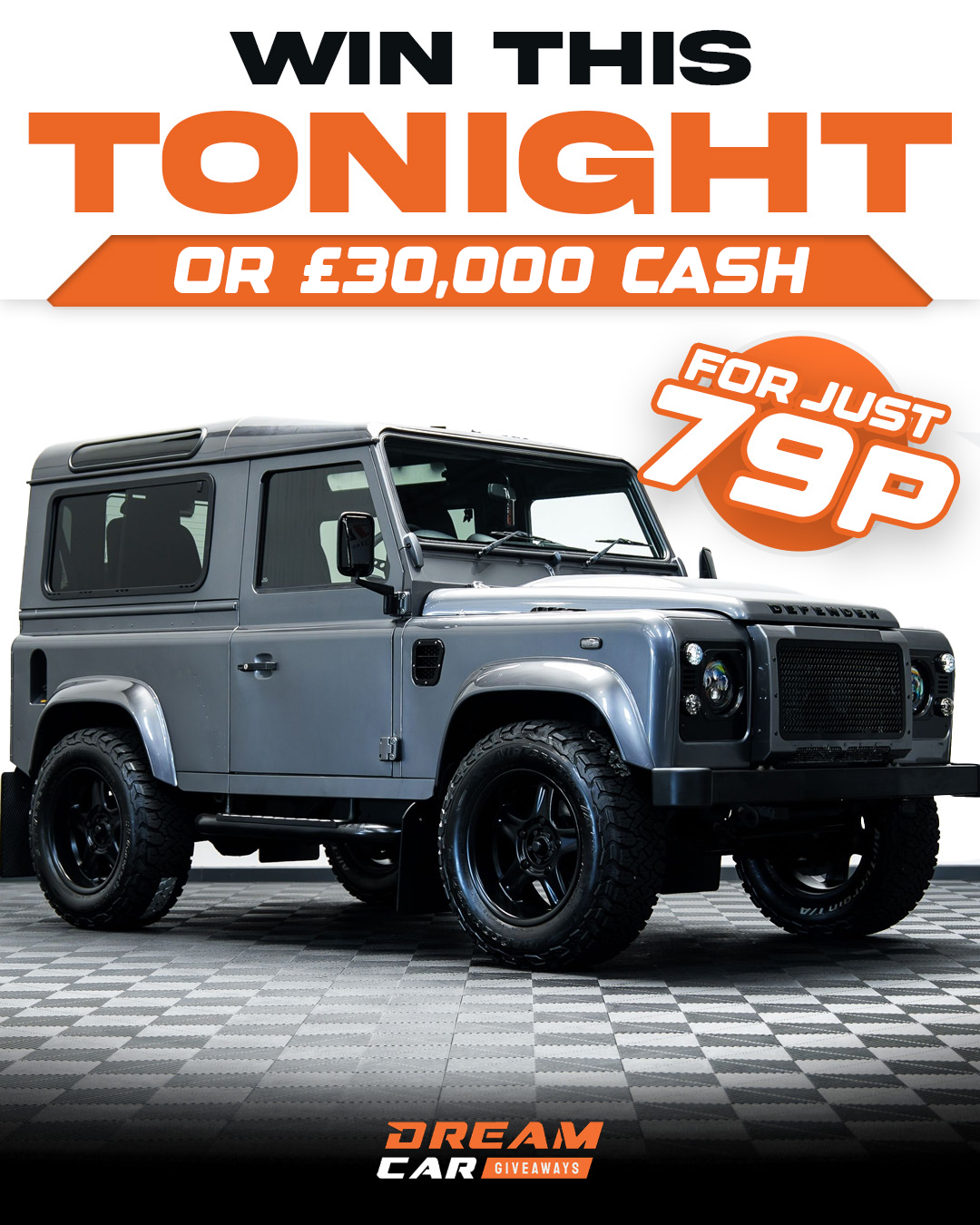Dream Car Giveaways Facebook ad