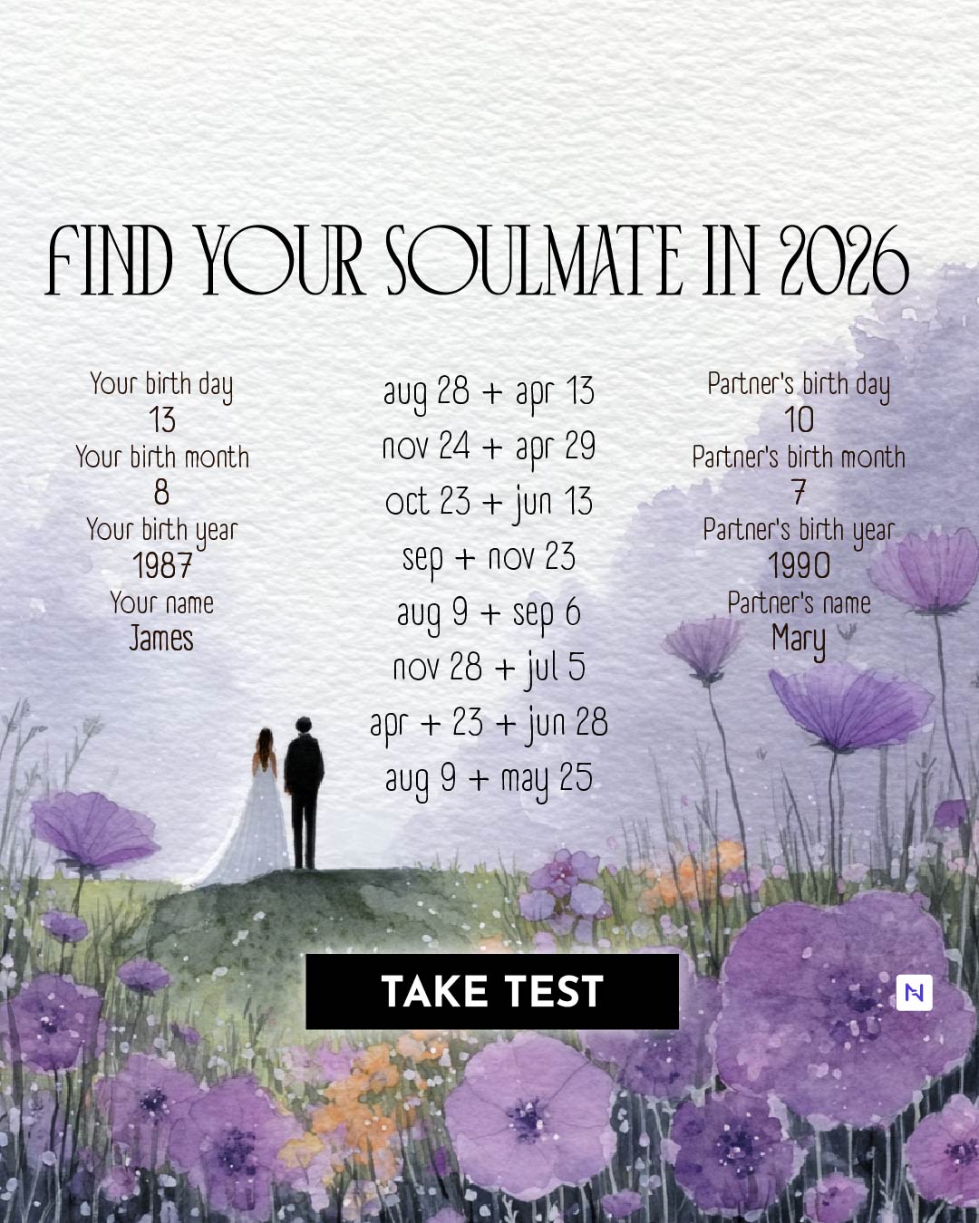 Nebula: Marriage Compatibility Facebook ad