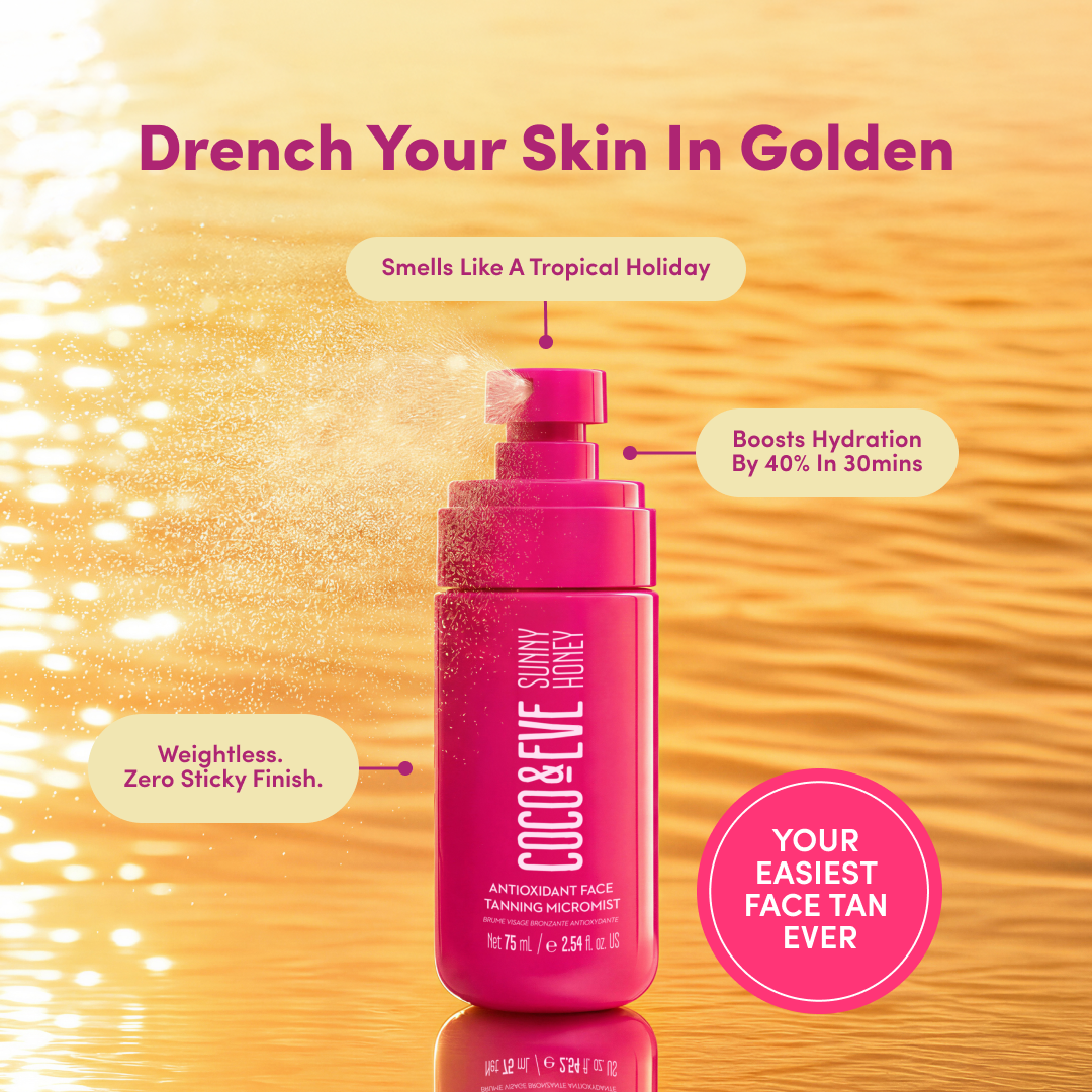Coco & Eve Facebook ad: Golden Hour Glow, Anytime