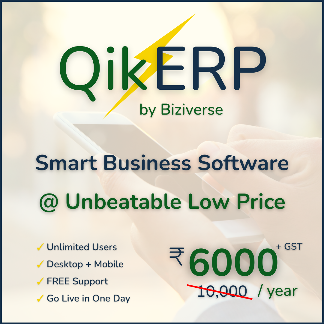 Qik ERP Facebook ad