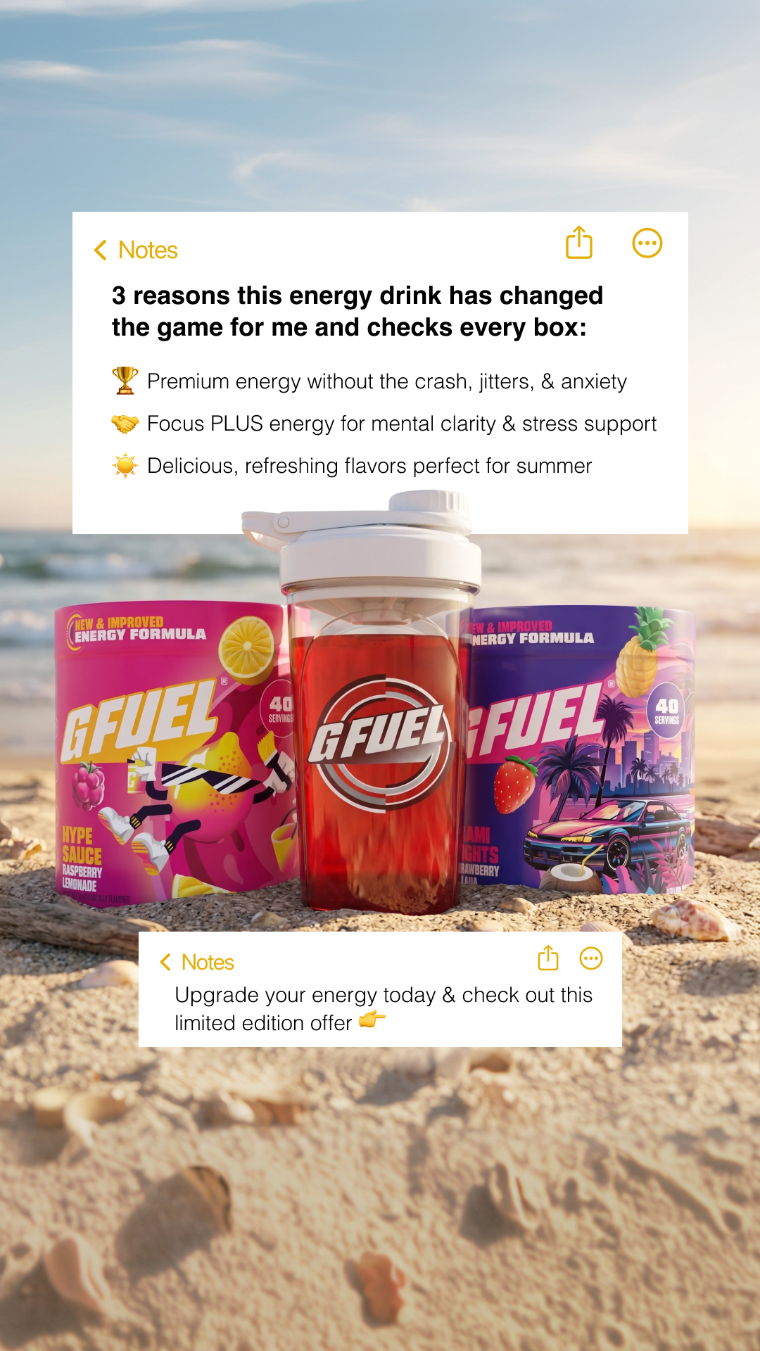 G FUEL Facebook ad