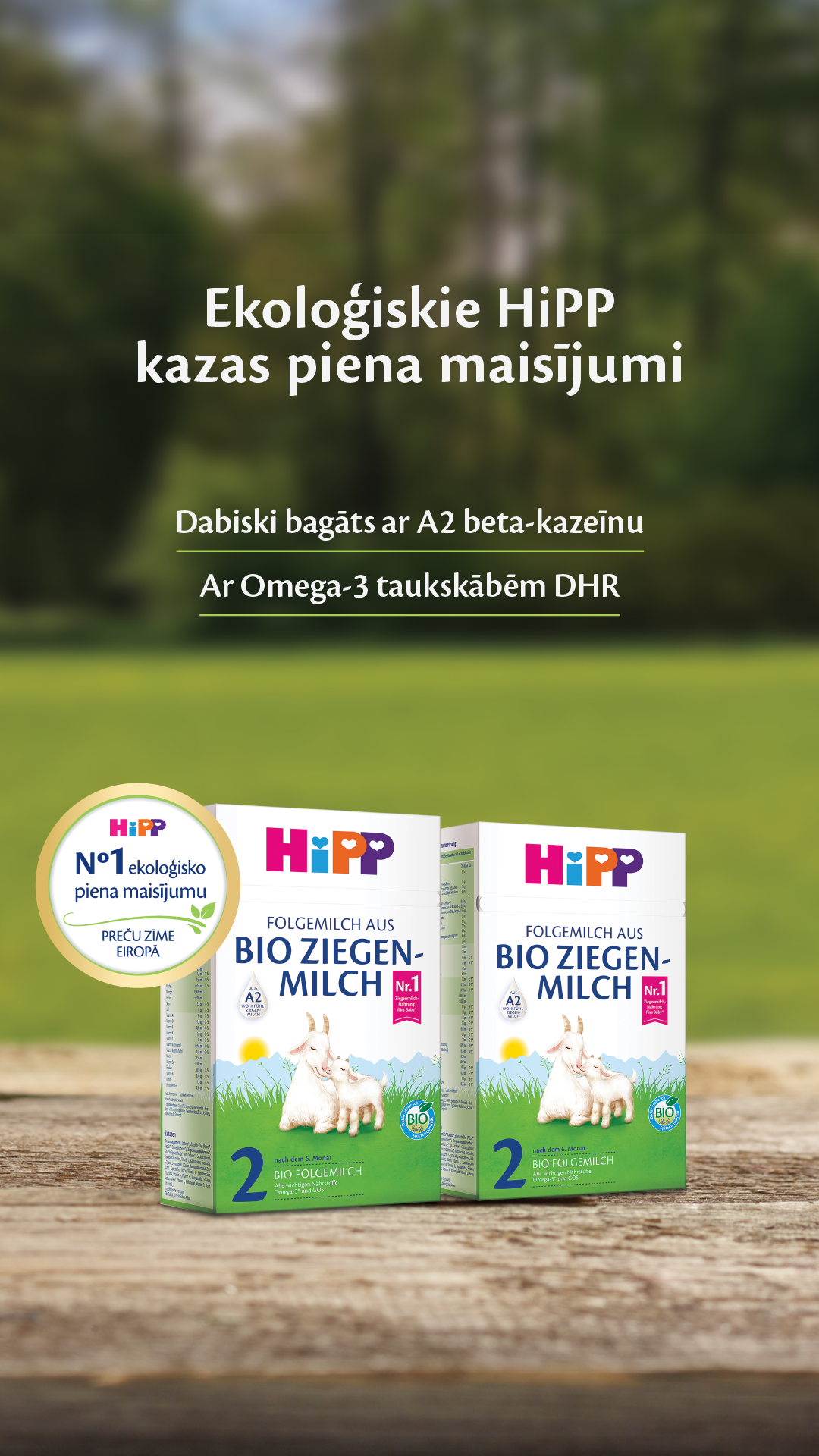 HiPP Latvija Facebook ad from Feb 24, 2026