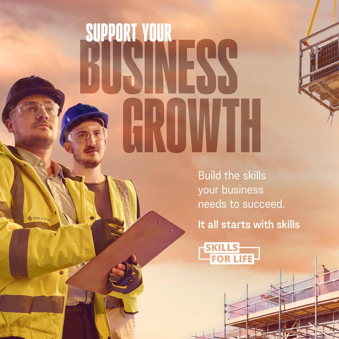 Skills Support for Employers Facebook ad
