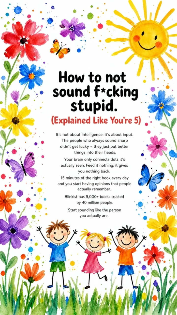 Blinkist Facebook ad: Why Some People Always Have Something to Say, And How You…