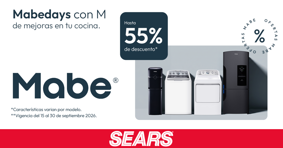 Sears México Facebook ad: ¡En tienda y en línea!
