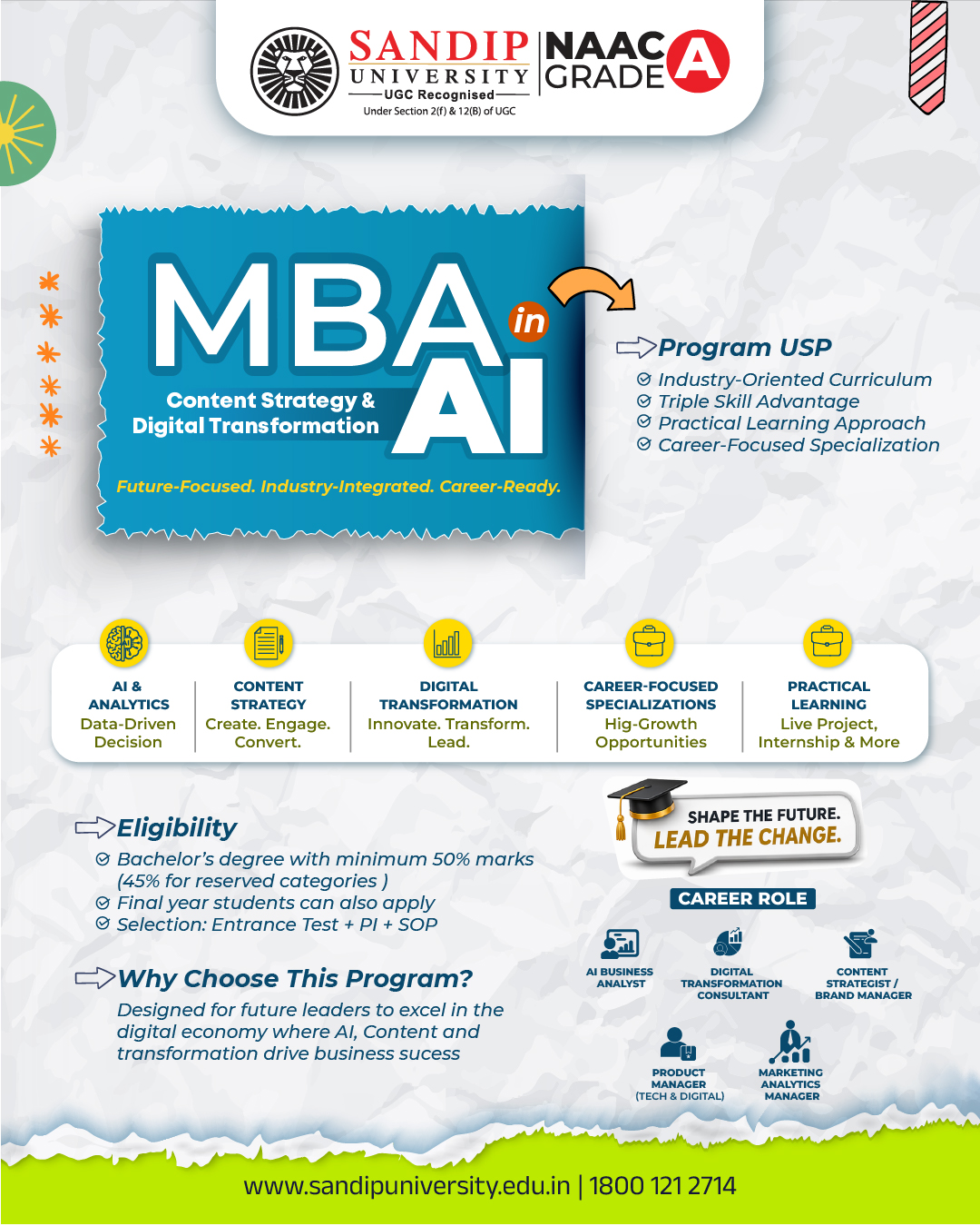 Sandip University Facebook ad