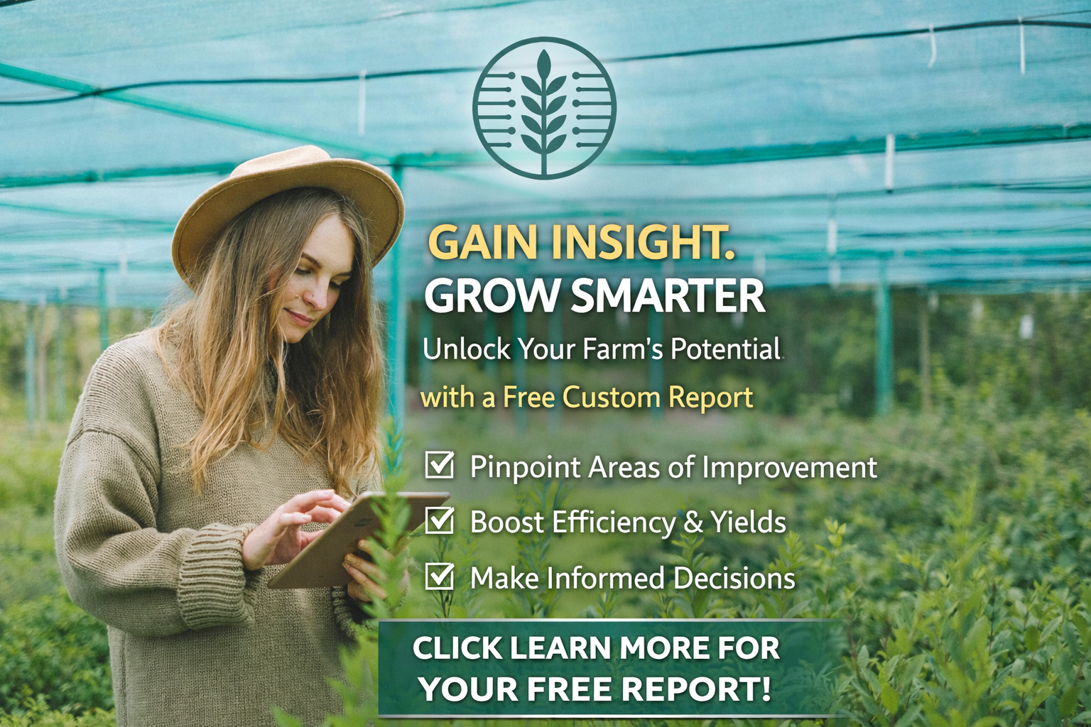 Farm Insights Facebook ad: Turn today’s field walk into a free, clear…