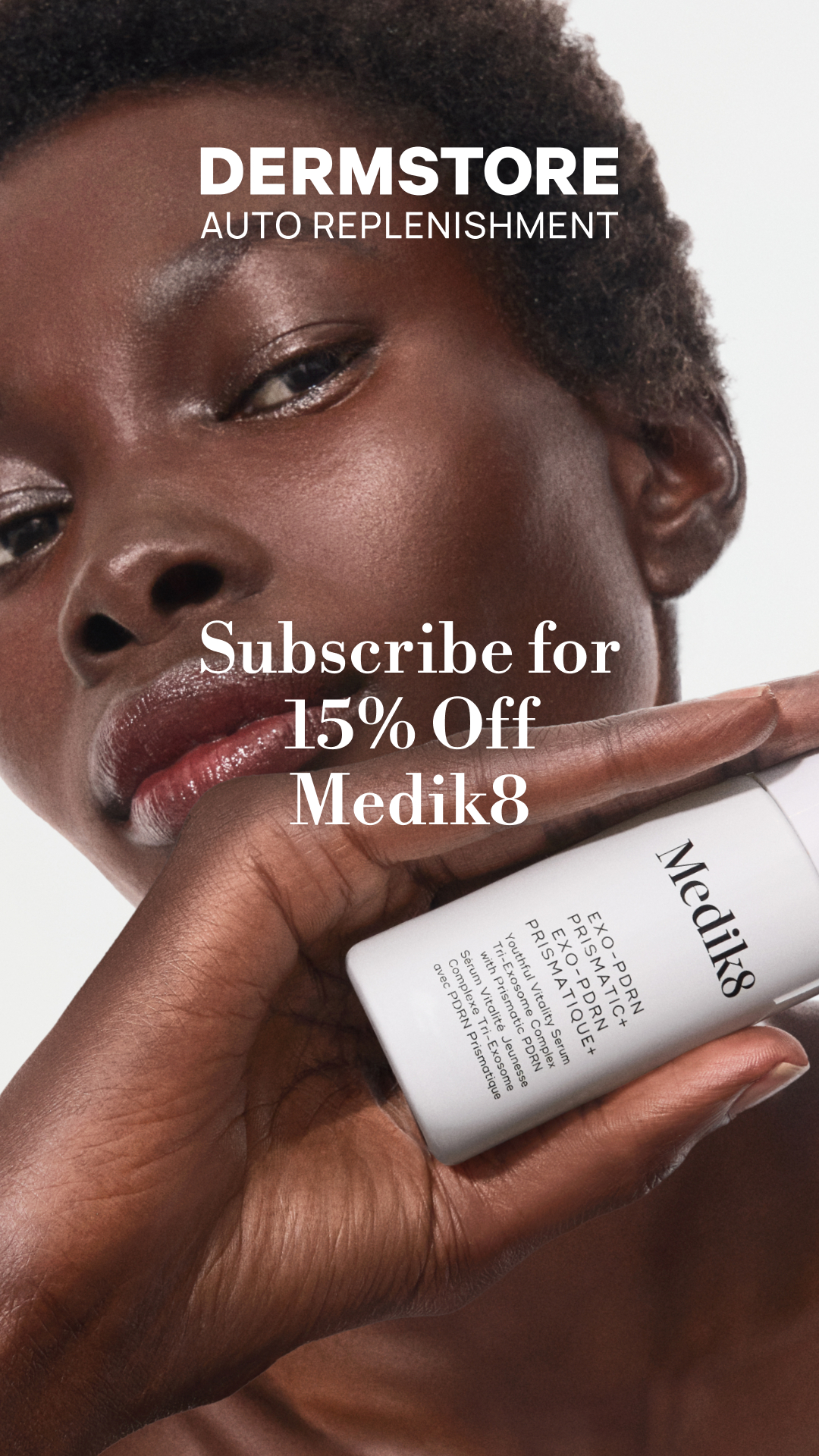 Dermstore Facebook ad: Never Run Out Again