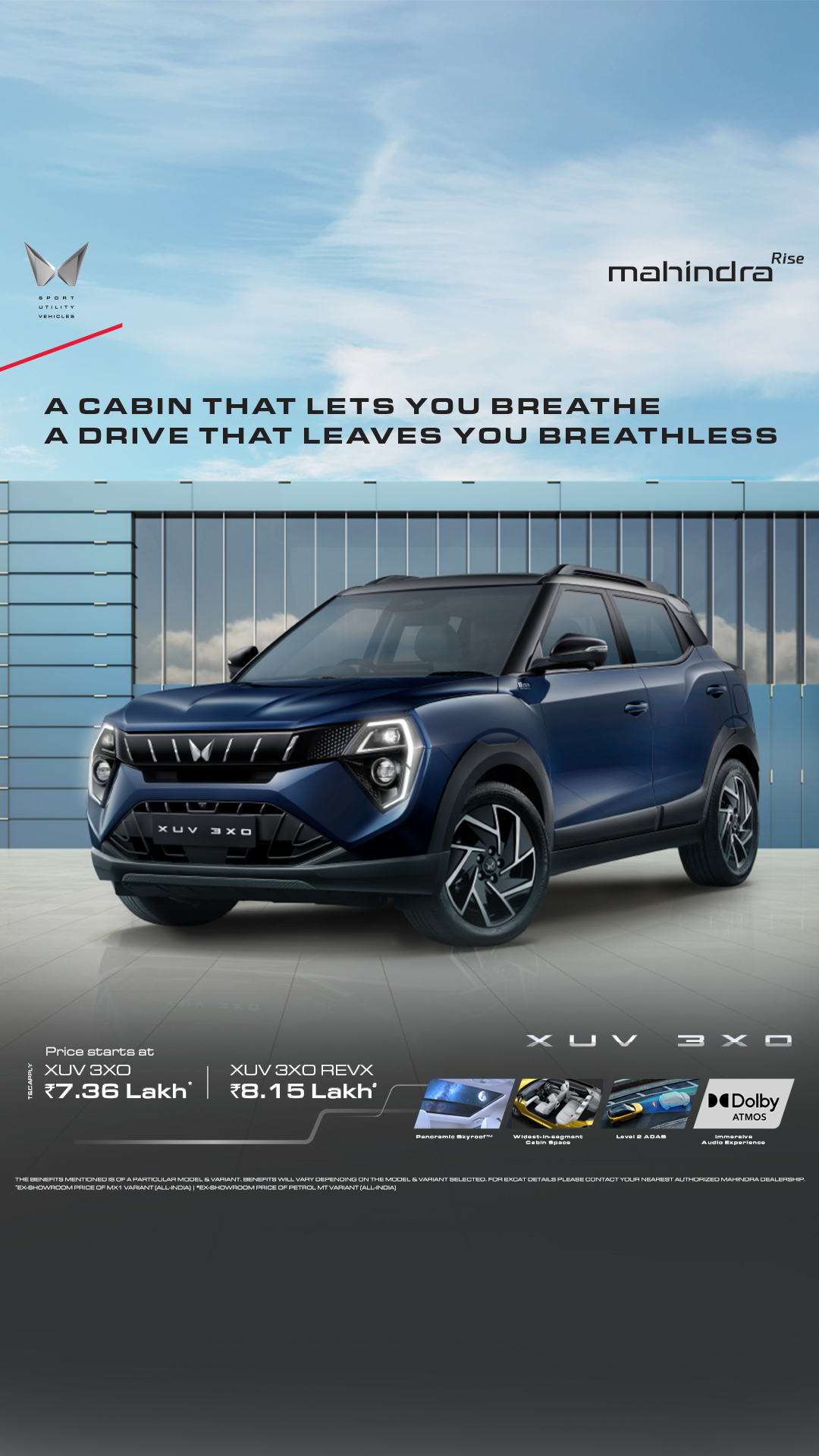 Mahindra XUV 3XO Facebook ad from Mar 6, 2026