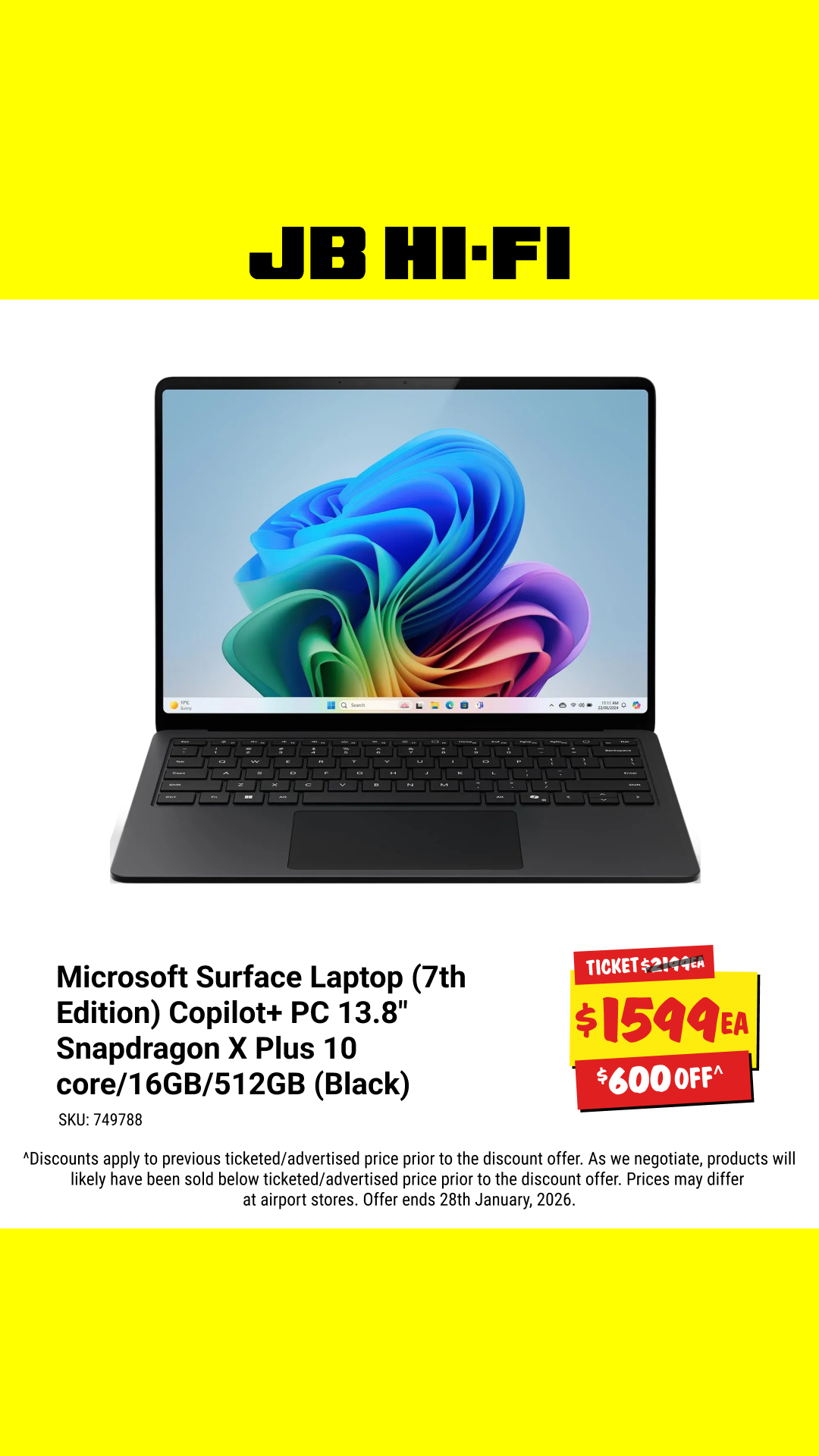 JB Hi-Fi Facebook ad