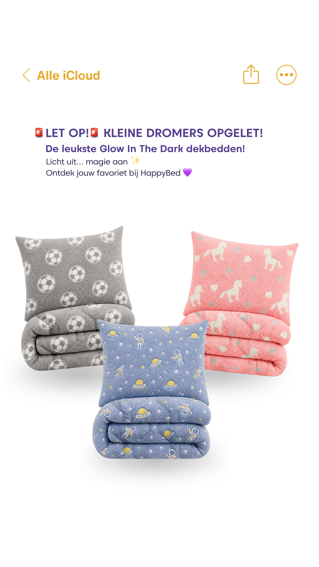 HappyBed Facebook ad