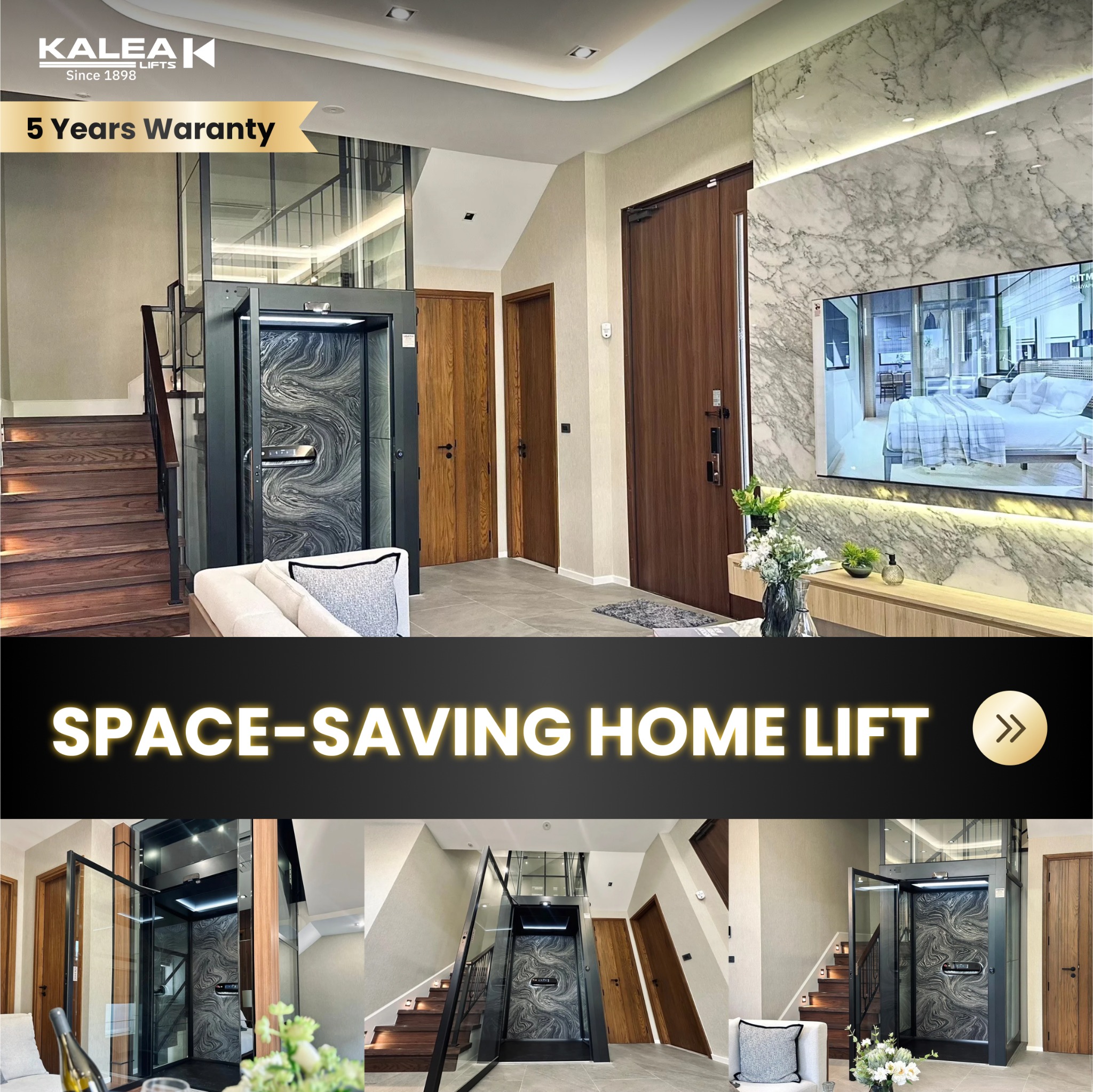 Kalea Lift Thailand - ลิฟต์บ้านระบบสกรู สุดหรูจากสวีเดน Facebook ad: Let's design your dream luxury home lift today!