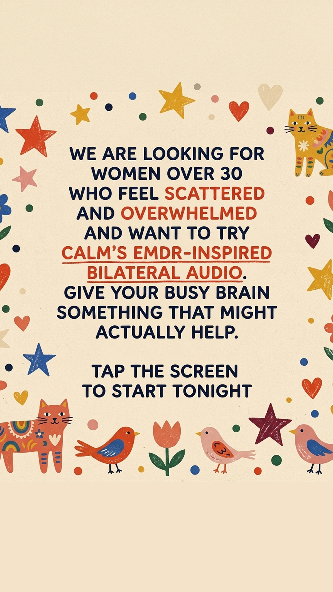 EMDR-inspired Bilateral Stimulation Facebook ad