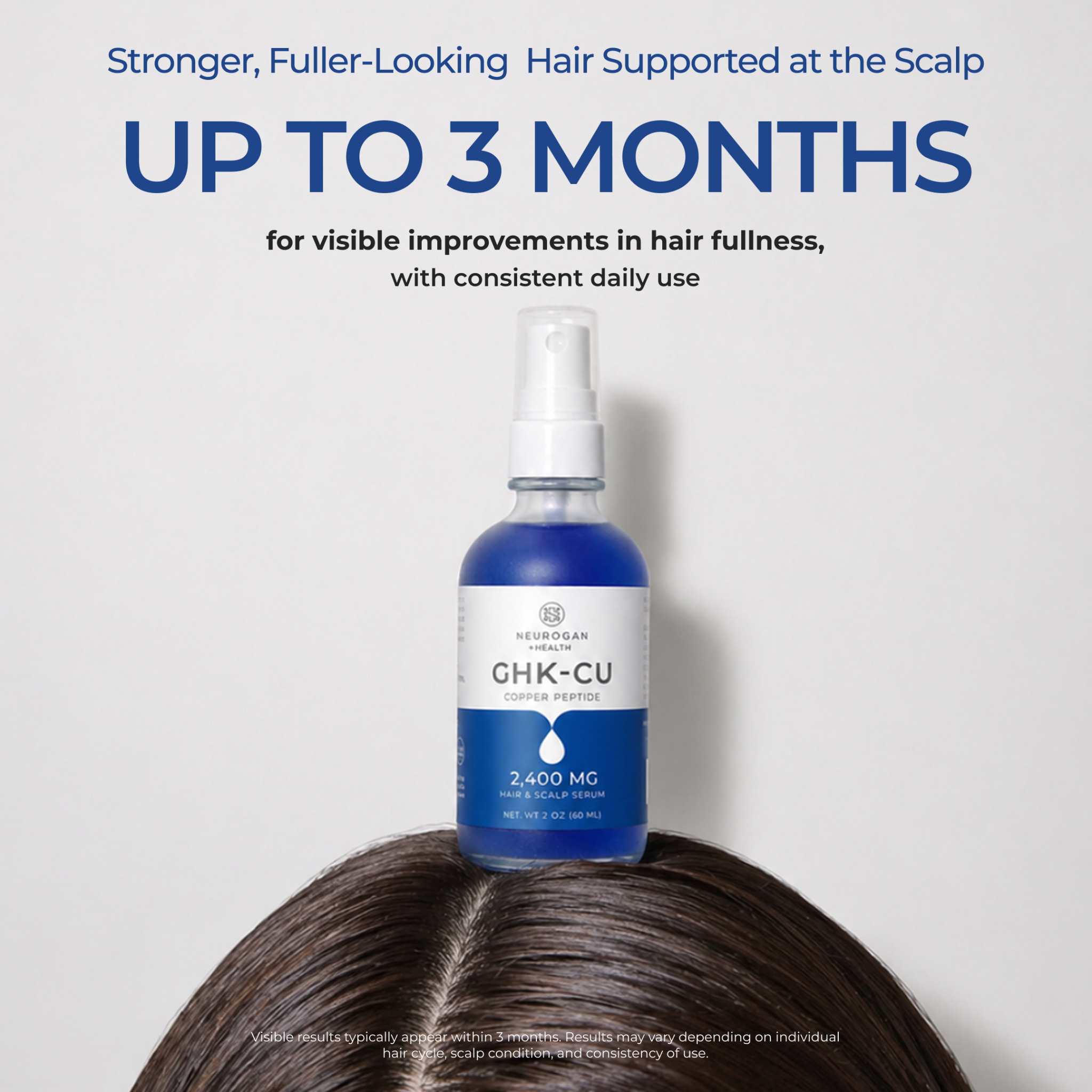 Neurogan Health Daily Facebook ad: The Non-Hormonal Path to Visibly Thicker Hair