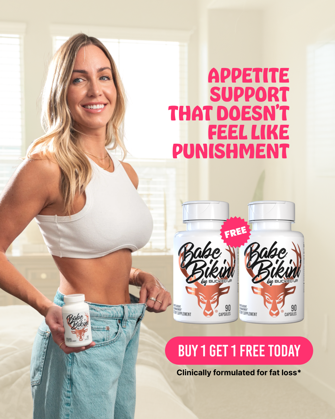 Babe by Bucked Up Facebook ad from Feb 25, 2026