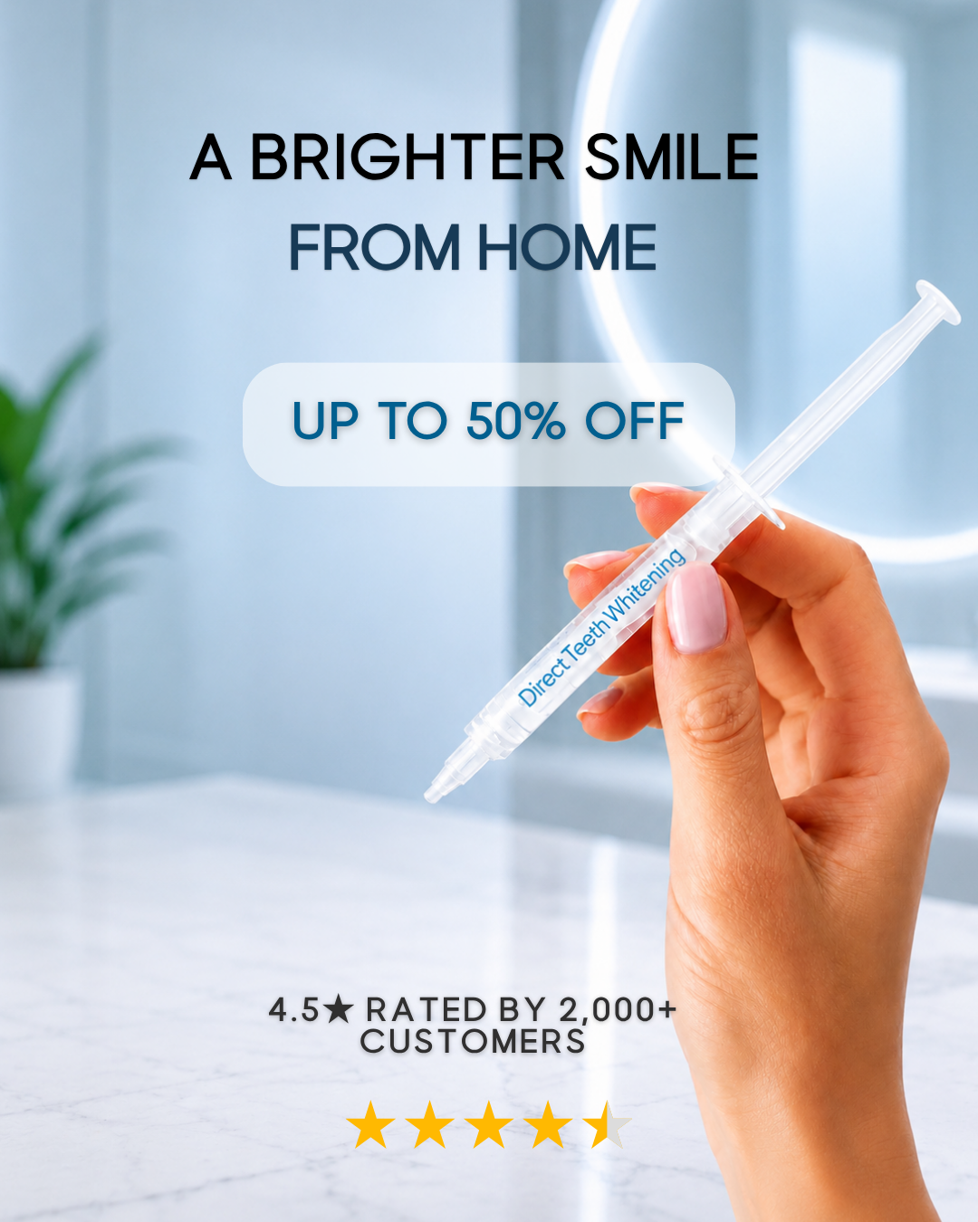 Direct Teeth Whitening Facebook ad
