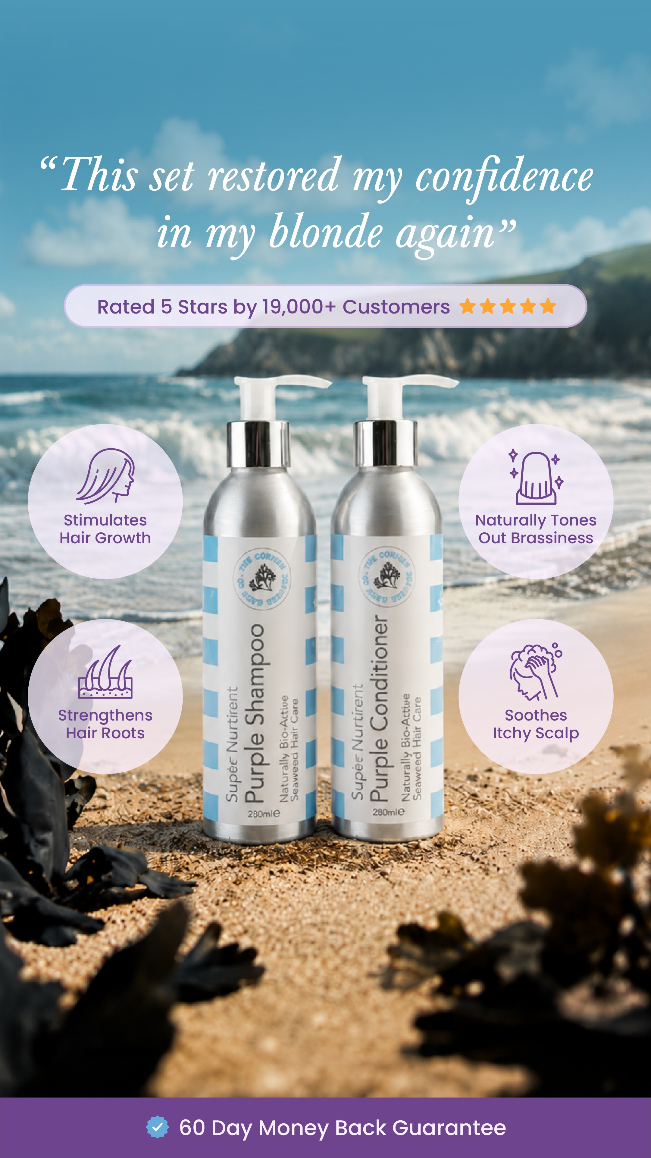 The Cornish Seaweed Bath Company Facebook ad: Love Your Silver Again