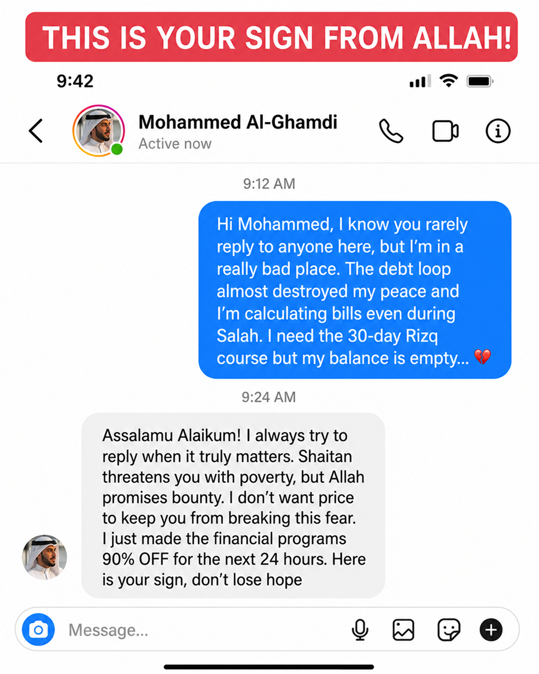 Imam Advice Daily Facebook ad