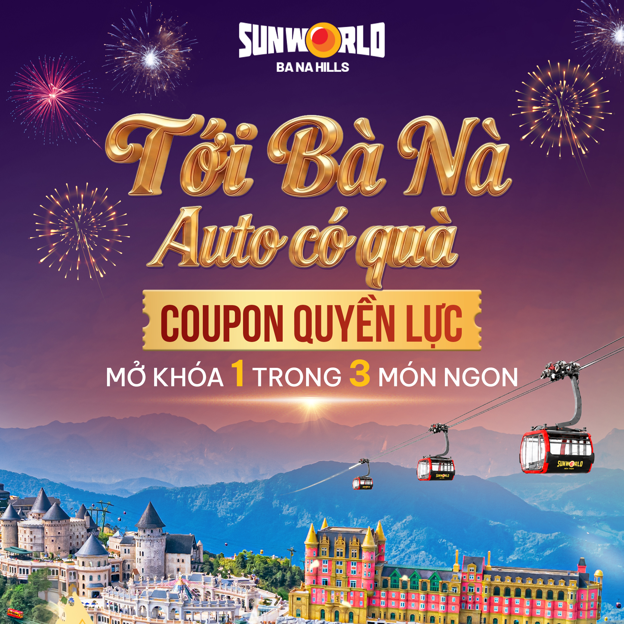 Sun World Ba Na Hills Facebook ad: Những món quà AI CŨNG ĐƯỢC NHẬN khi…
