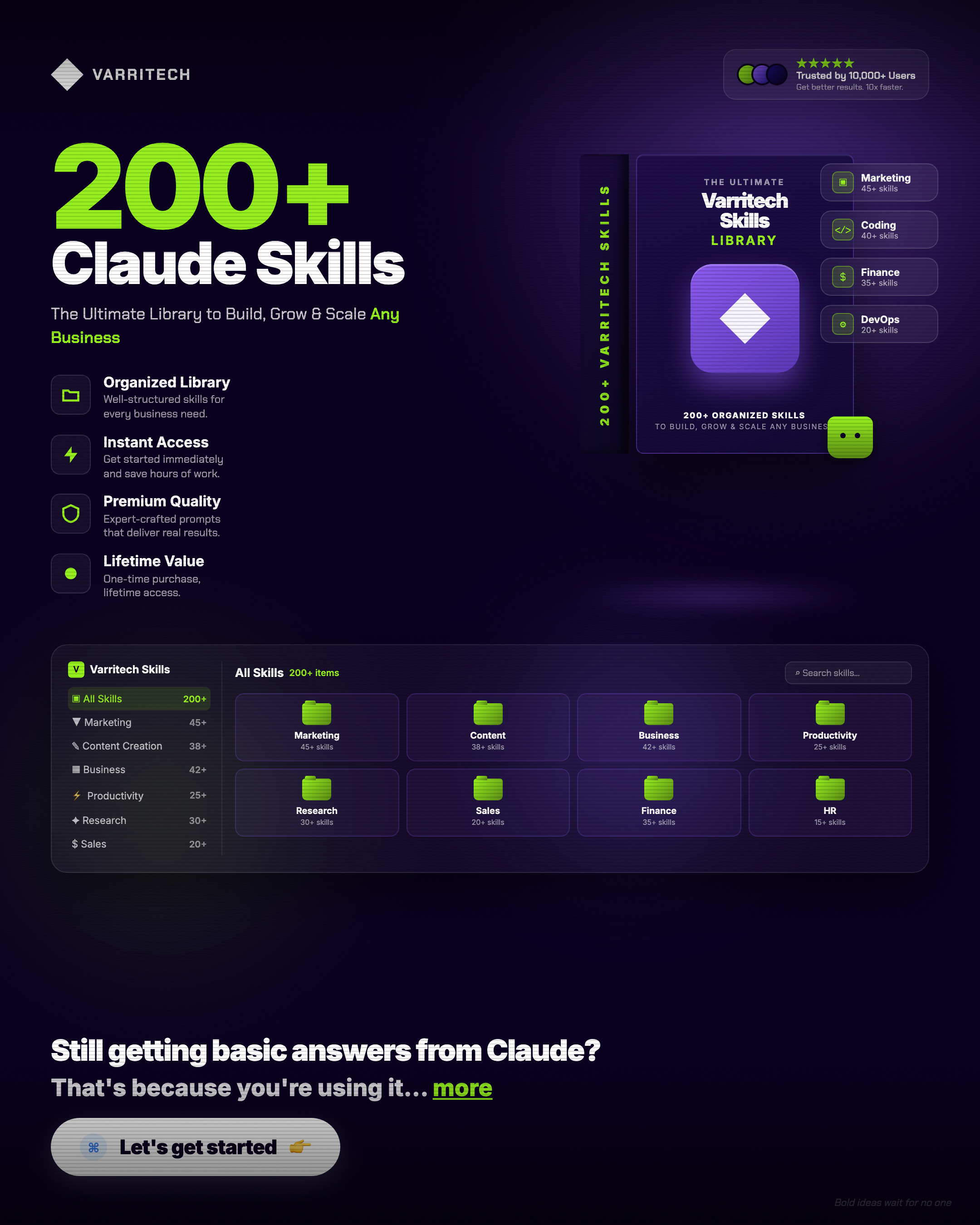 Varritech Facebook ad: Skills built for builders.