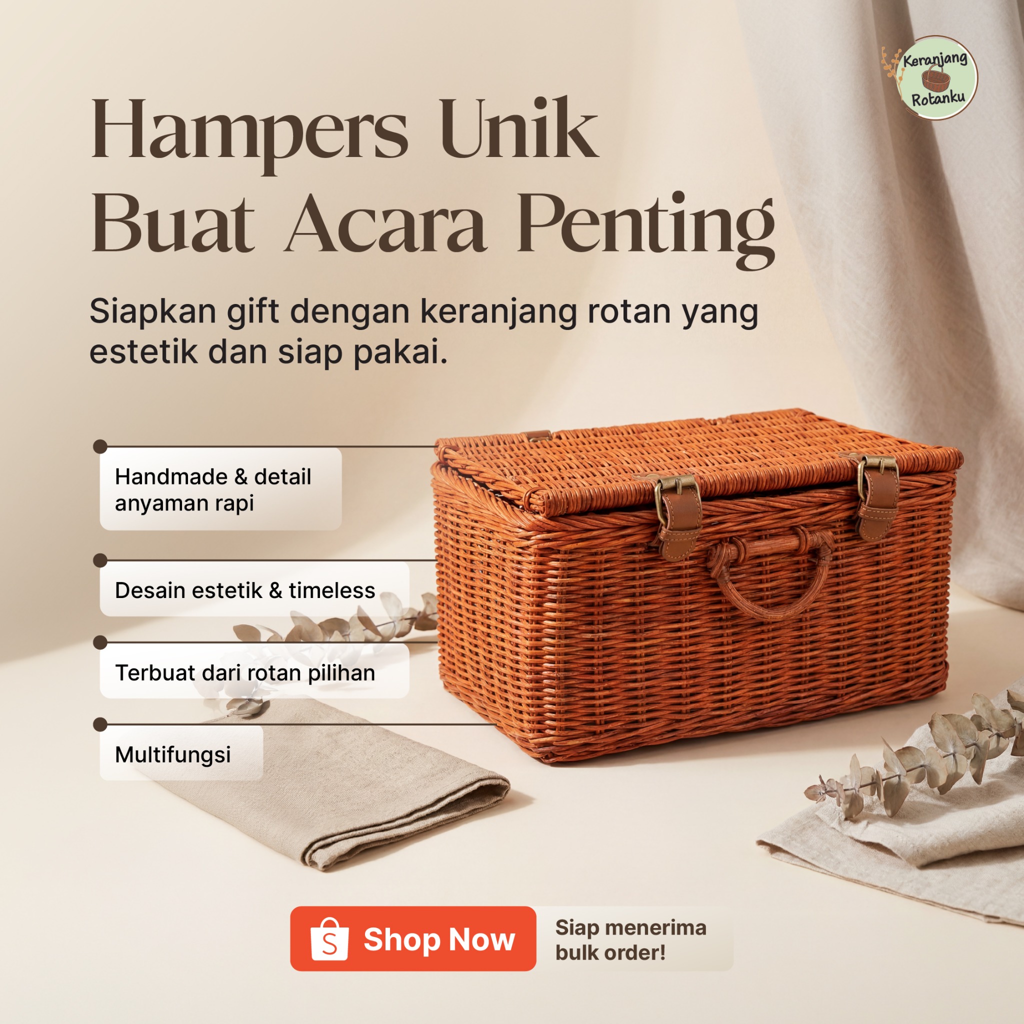 PMM Consumer Goods Facebook ad: Bikin hampers kamu kelihatan lebih niat dan estetik…