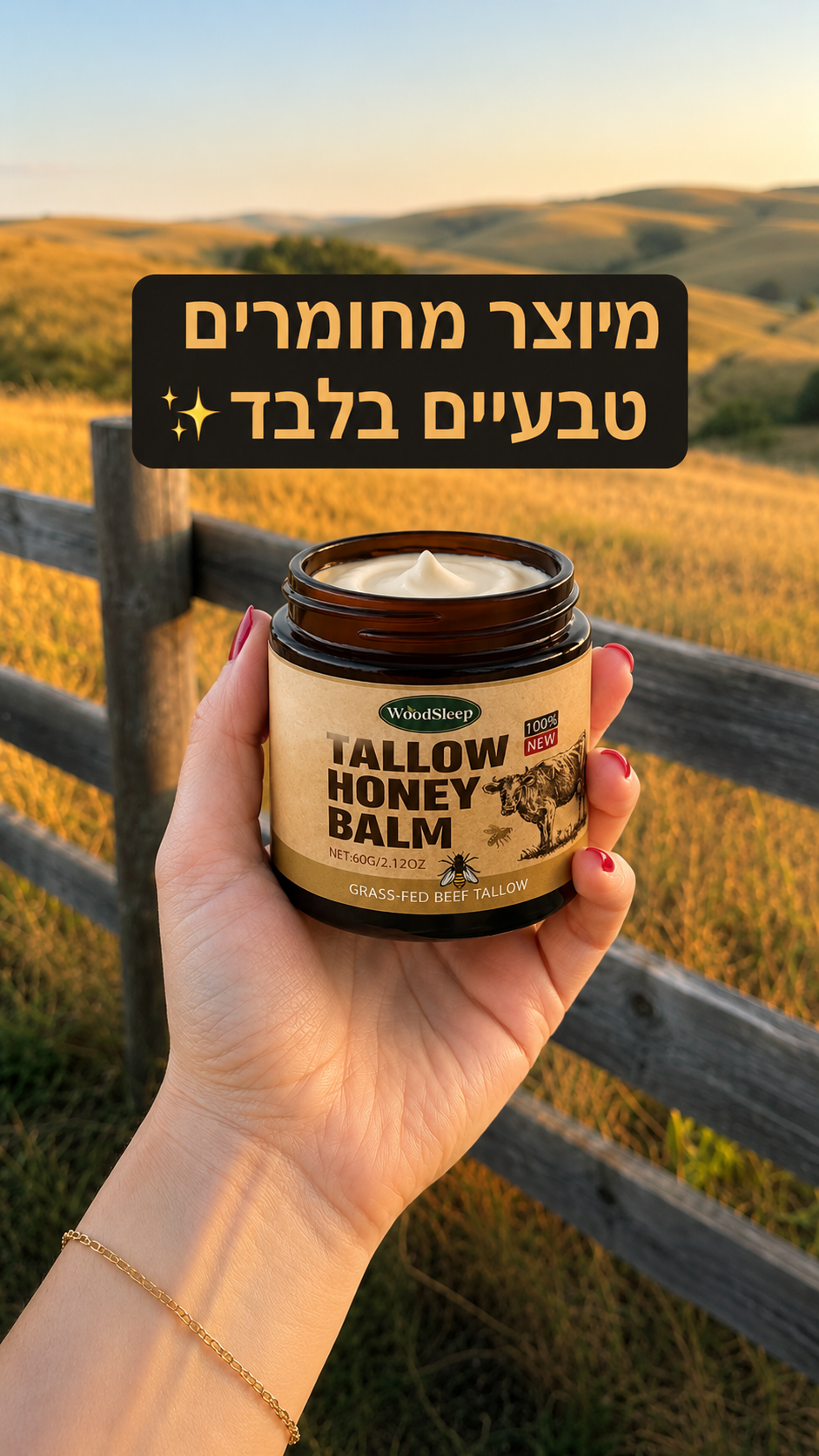 PureTallow Facebook ad: Pure Tallow, 7 סיבות (דף נחיתה)