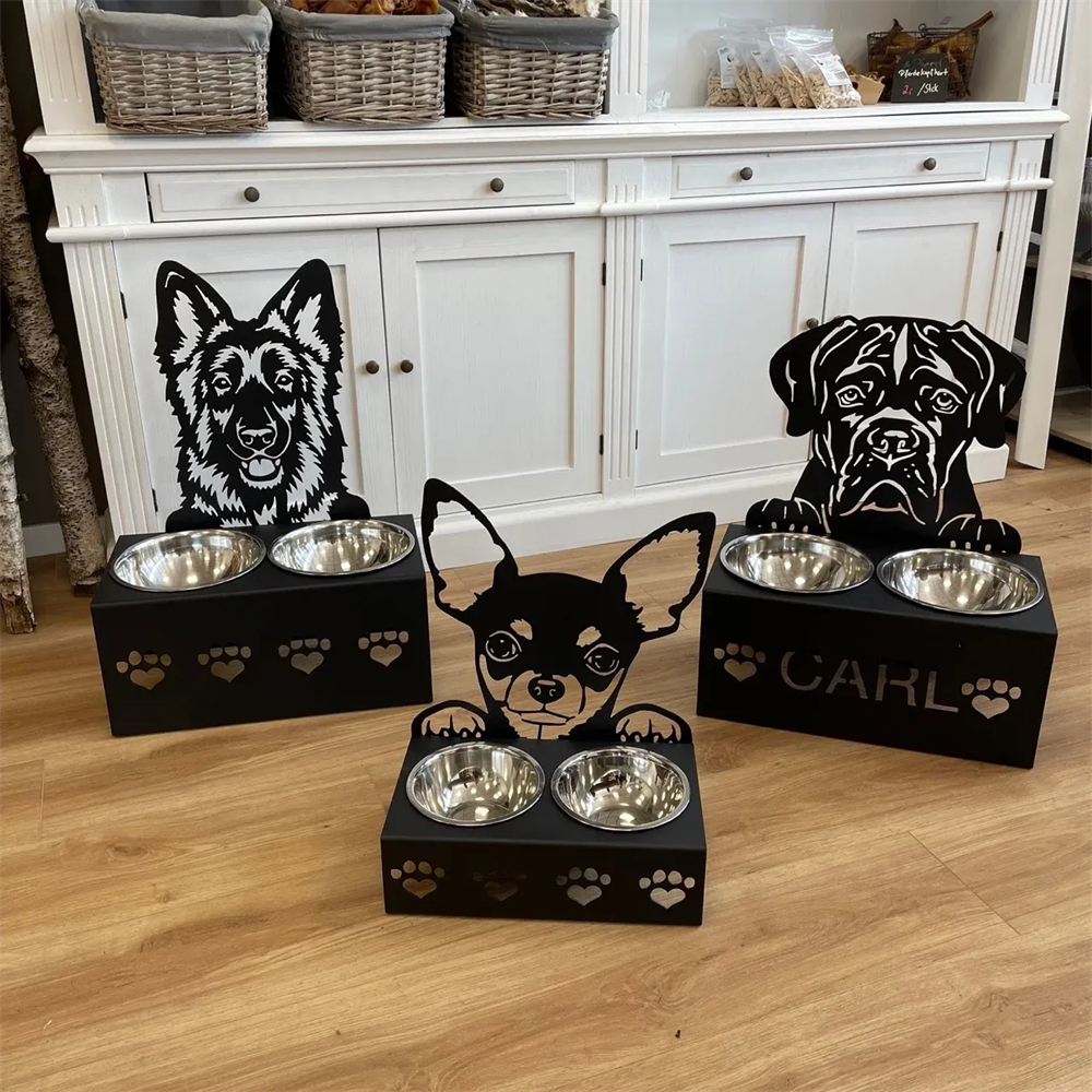 BeckyMetal Facebook ad: Pet Food Bowl Holder