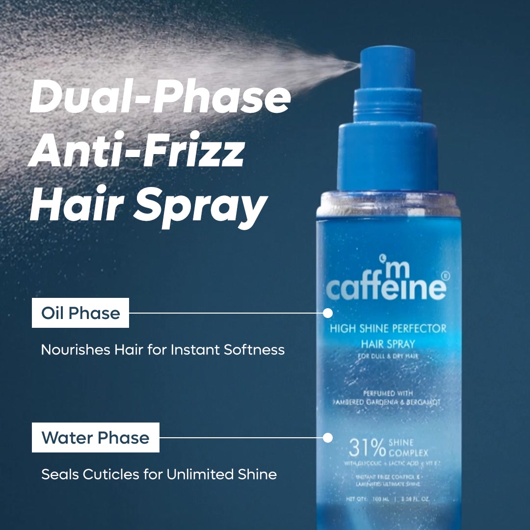 MCaffeine Facebook ad: Anti Frizz Perfume Hair Spray