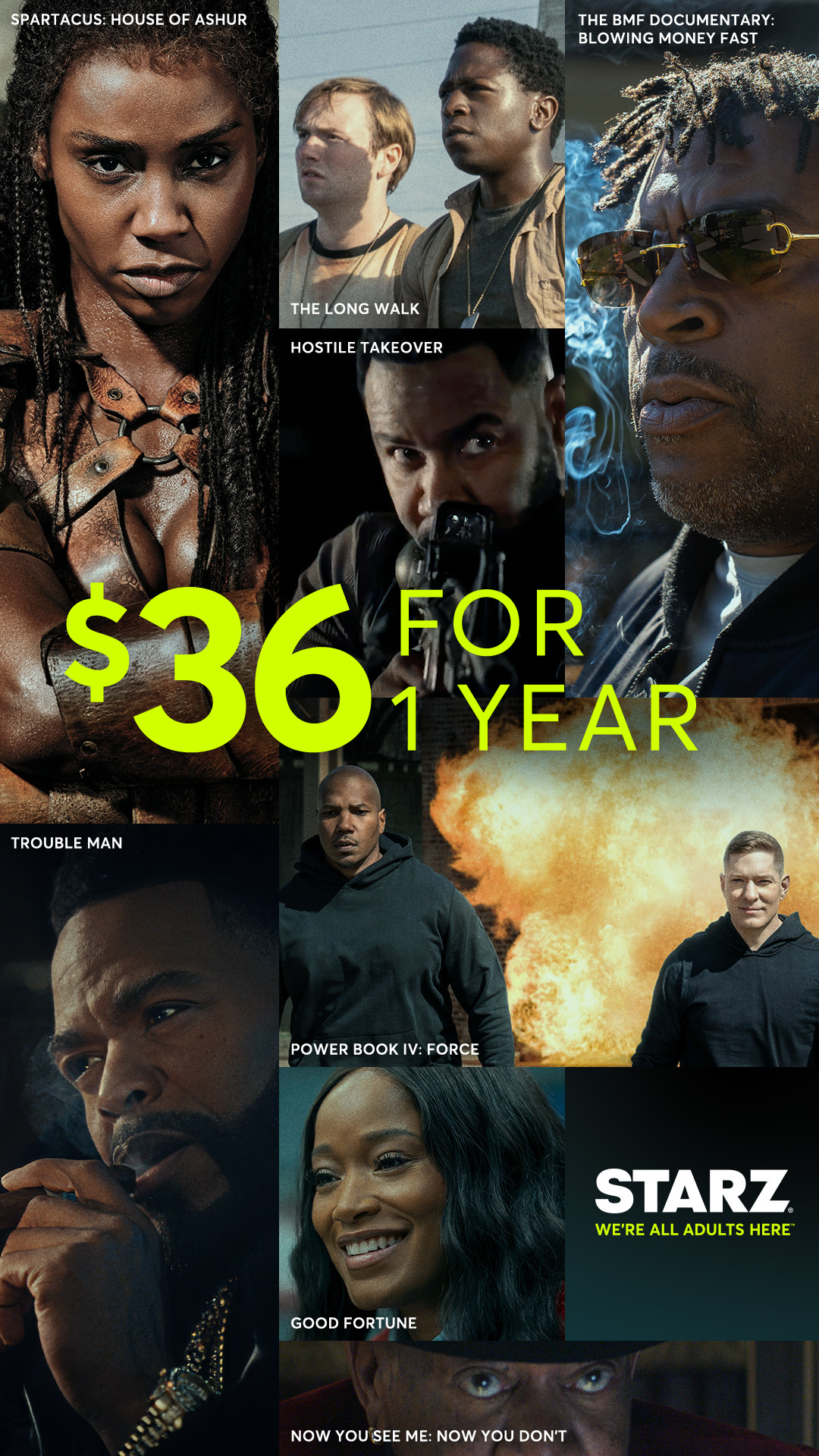 STARZ Facebook ad