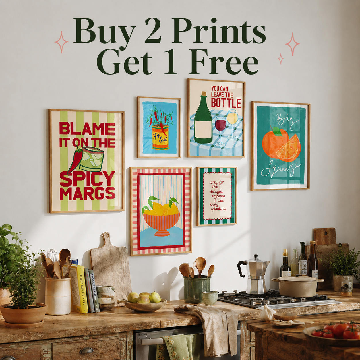 Neesh Home Facebook ad: Buy 2 Prints, Get 1 Free