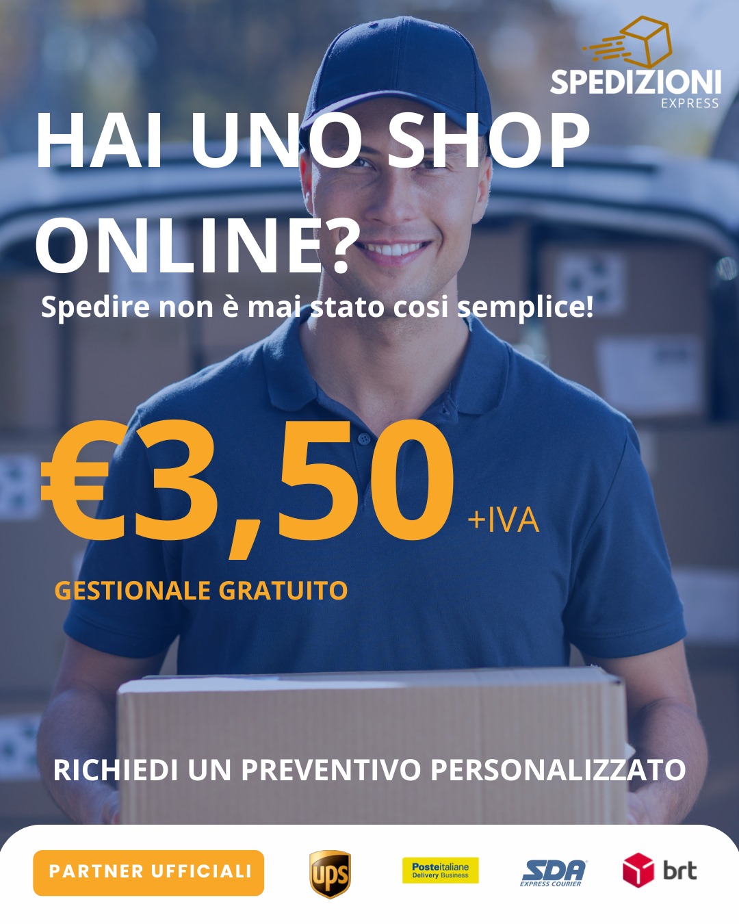 Spedizioni Express Facebook ad from May 29, 2026
